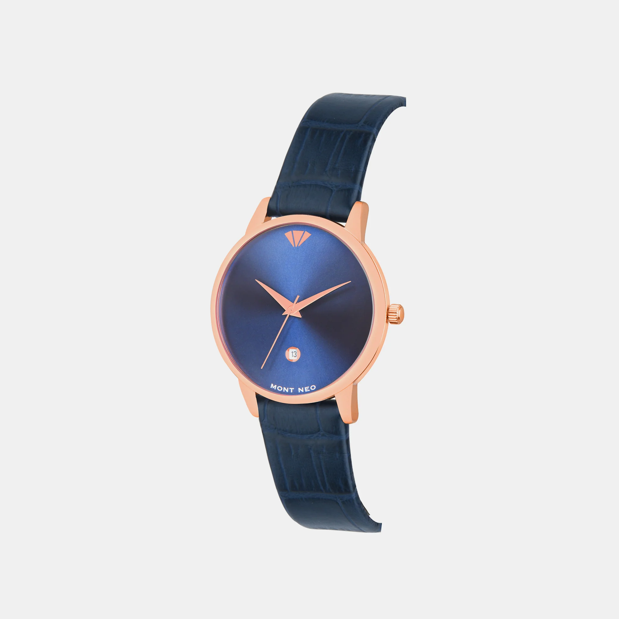 Women Quartz Blue Dial Analog Leather Watch L1034E-L3305 - Image 3