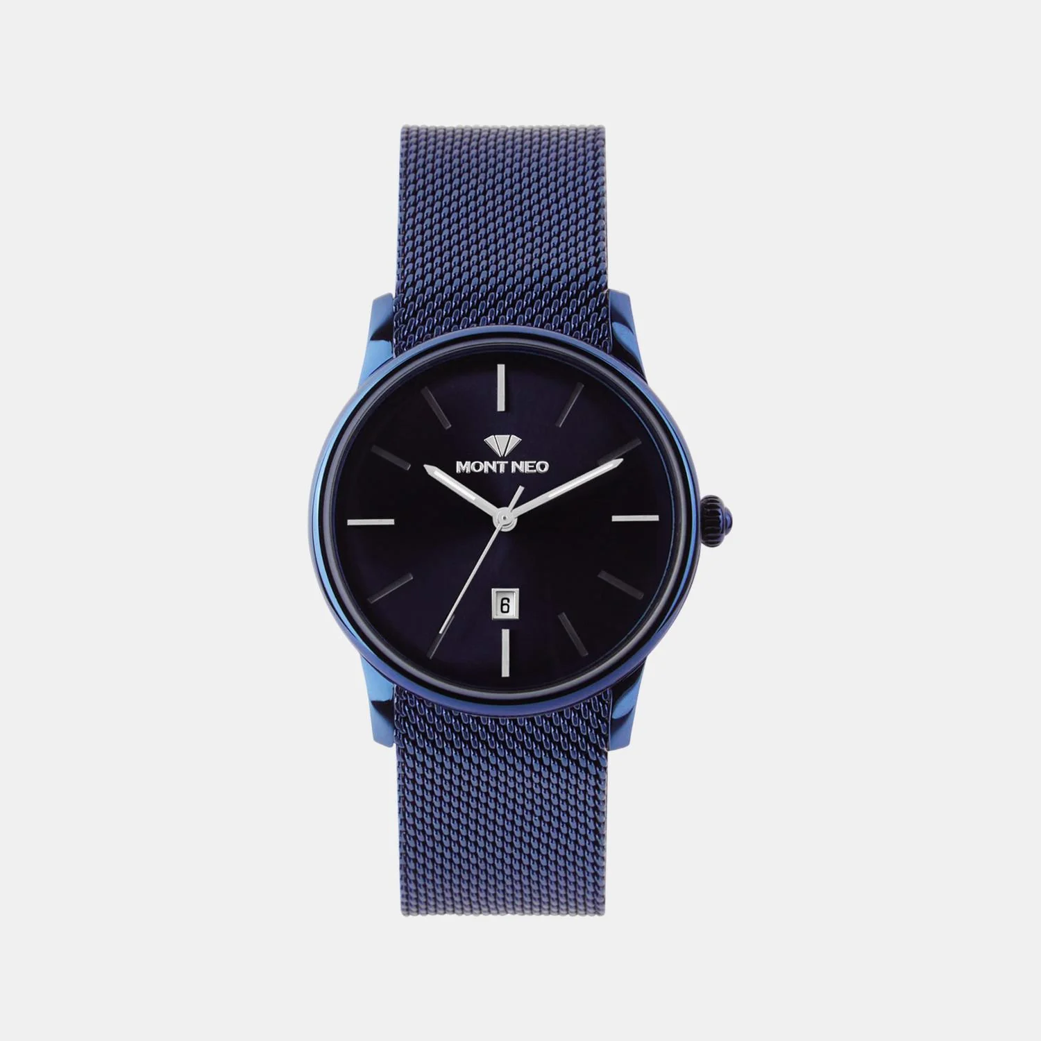 Women Quartz Blue Dial Analog Mesh Watch L1052E-B5505 - Image 2