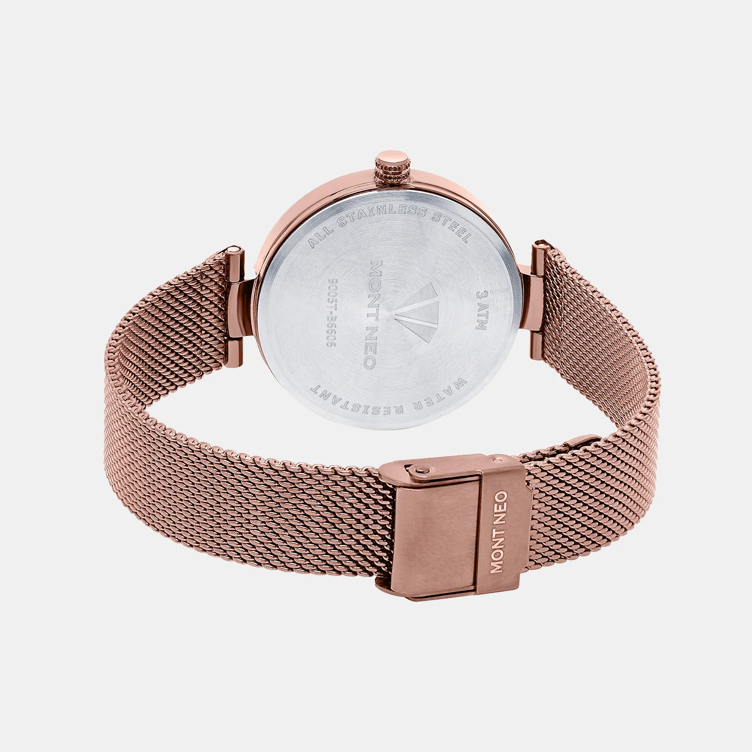 Women Quartz Brown Dial Analog Mesh Watch 9005T-B6606 - Image 3