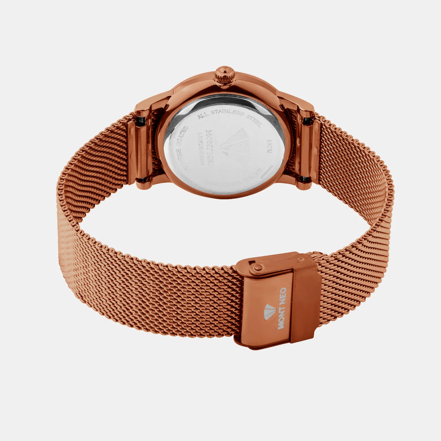 Women Quartz Brown Dial Analog Mesh Watch L1052E-B6606 - Image 5