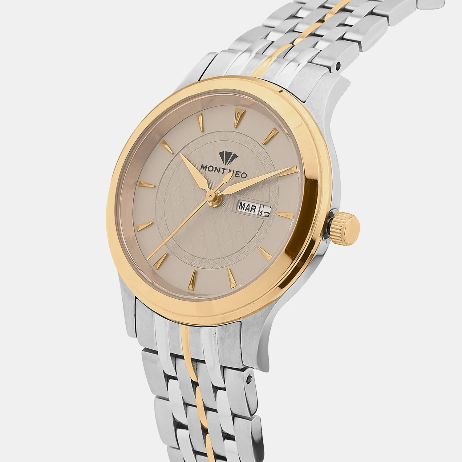 Women Quartz Brown Dial Analog Metal Watch L8500D-M1315 - Image 2