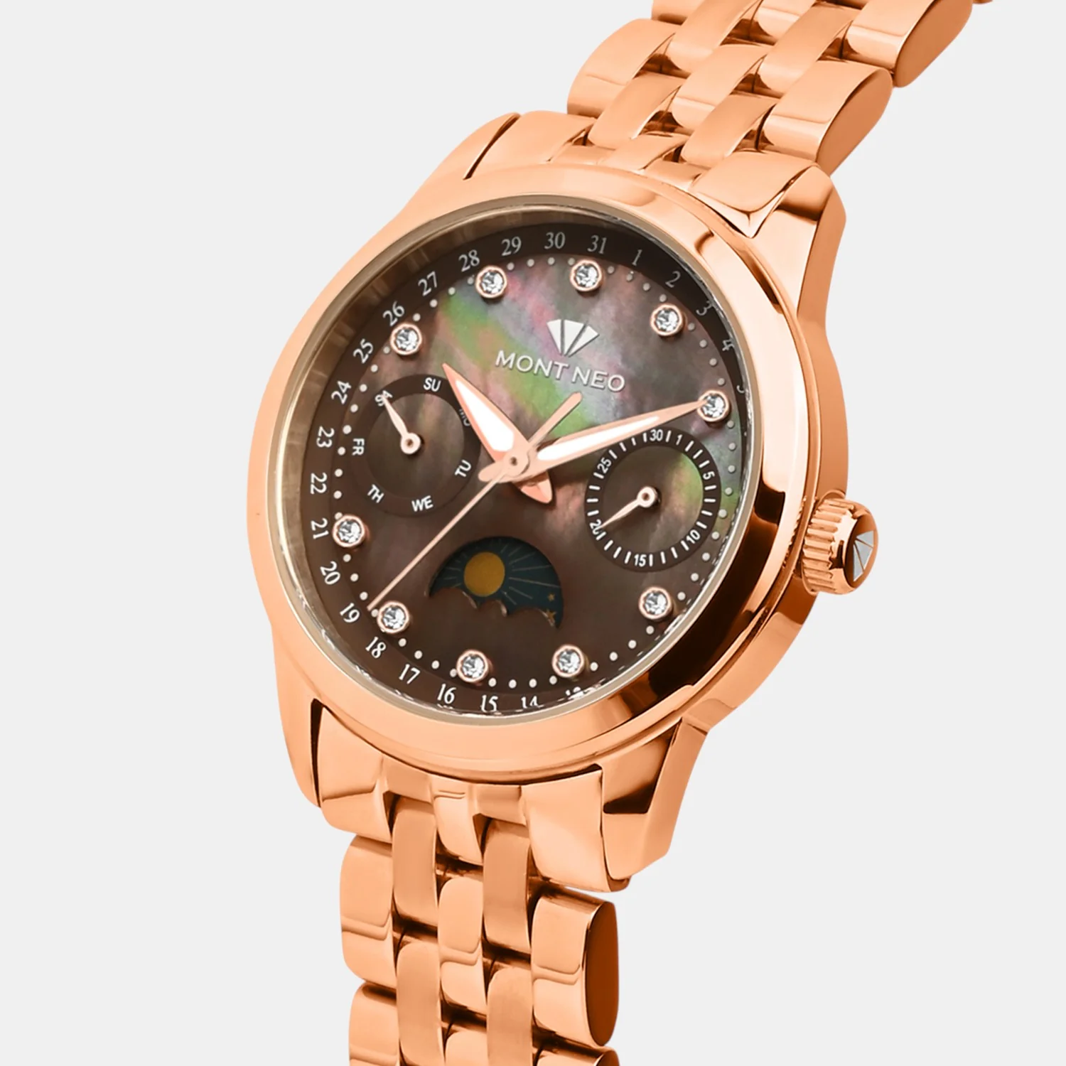 Women Quartz Multi Dial Analog Stainless Steel Watch 4511M-M3306 - Image 2