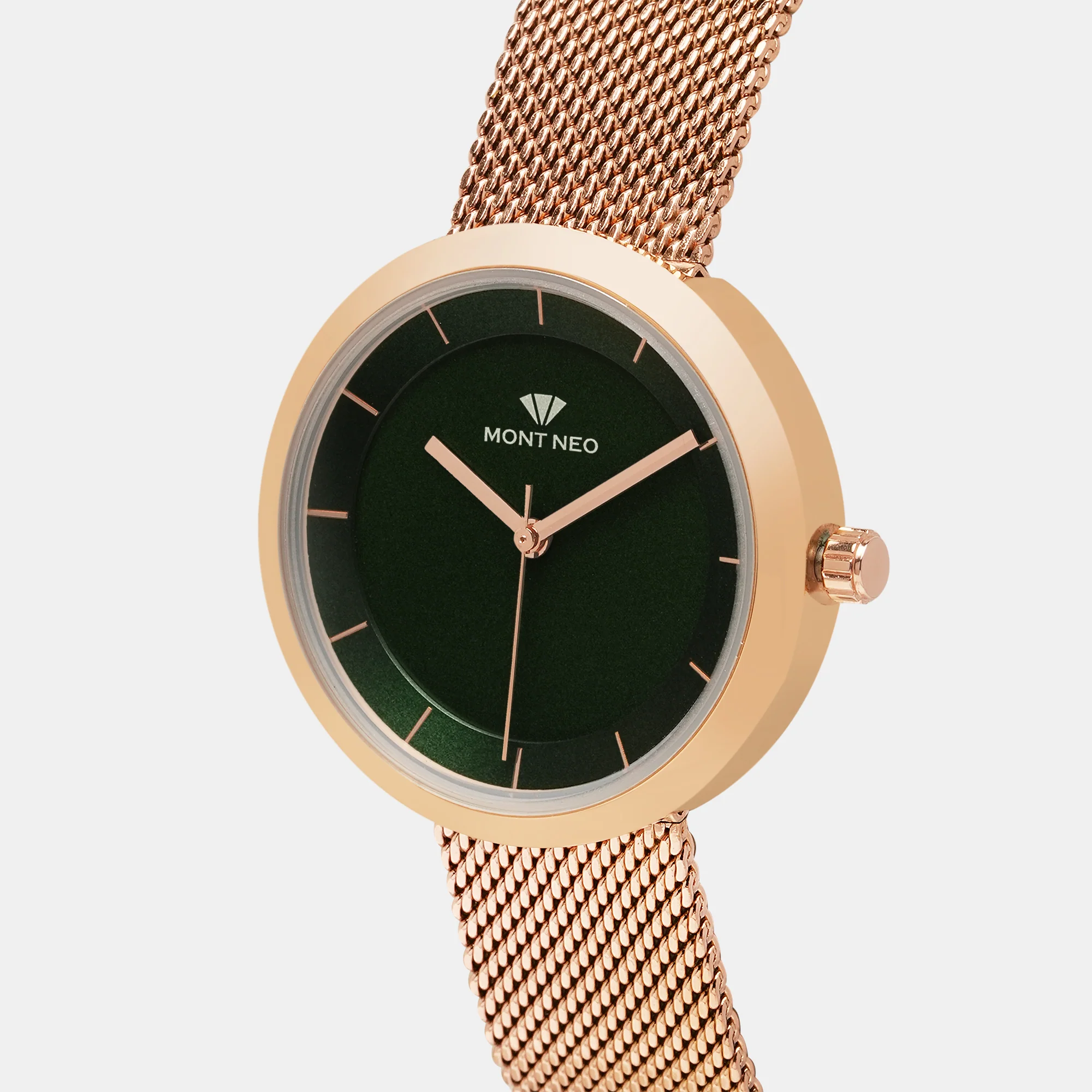 Women Quartz Green Dial Analog Stainless Steel Watch 9002T-B3314 - Image 2