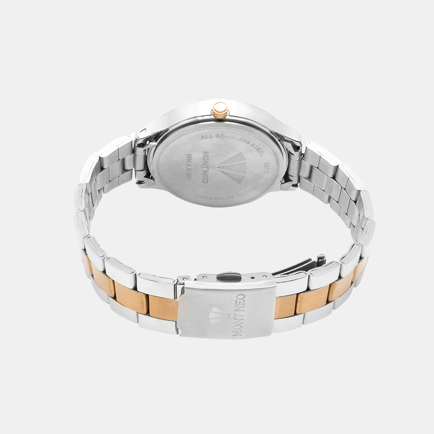 Women Quartz Grey Dial Chronograph Metal Watch 9009M-M1315 - Image 4
