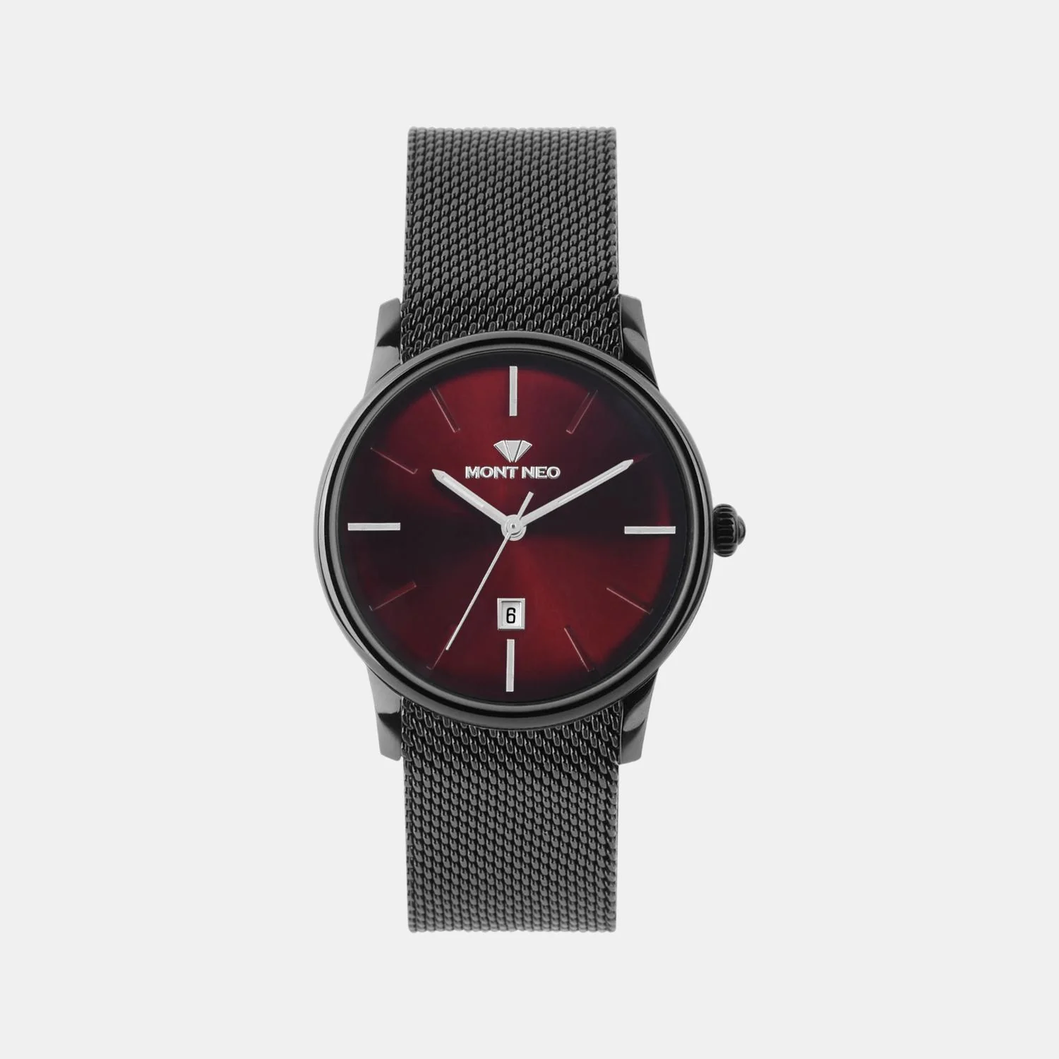 Women Quartz Red Dial Analog Stainless Steel Watch L1052E-B4412 - Image 2
