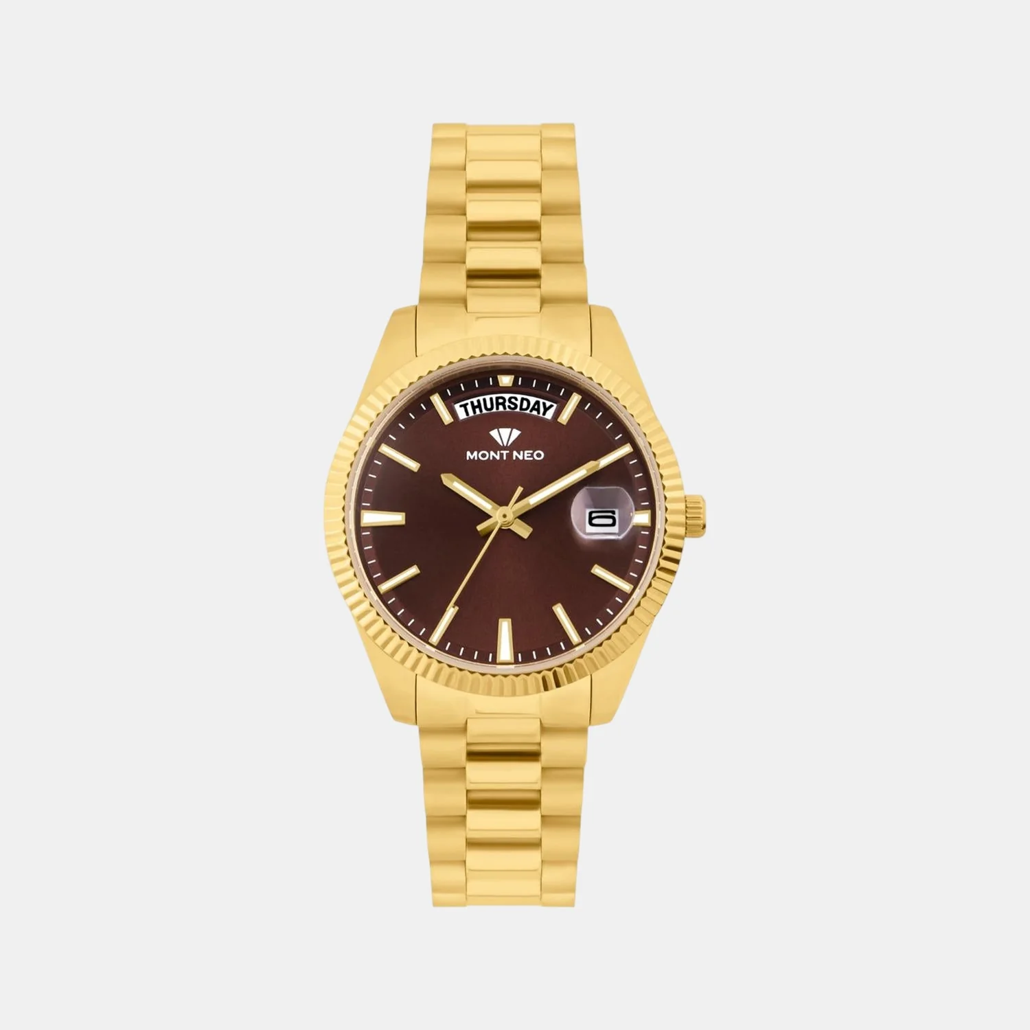 Women Quartz Red Dial Analog Stainless Steel Watch L3505D-M2212