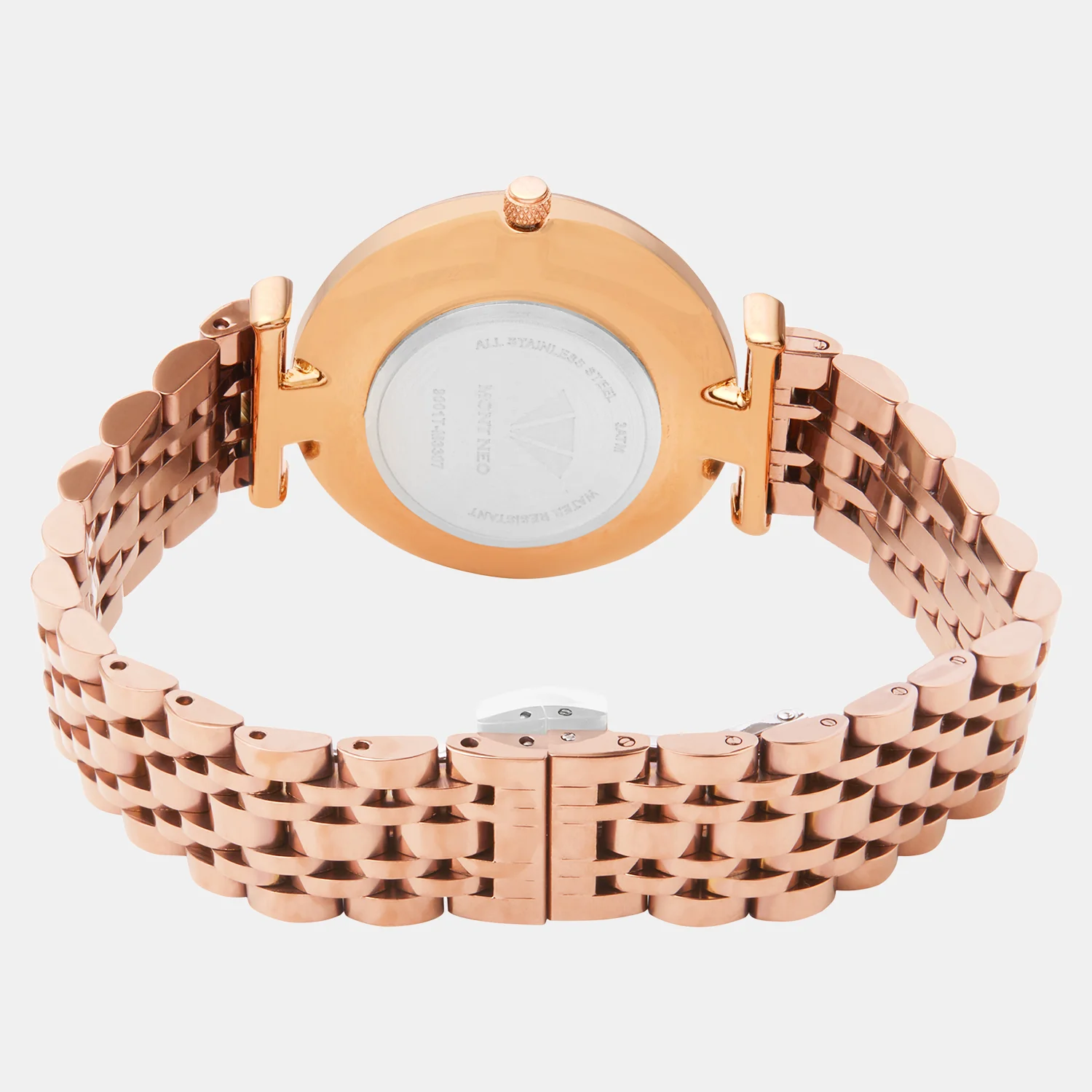 Women Quartz Rose Dial Analog Metal Watch 9001T-M3307 - Image 4