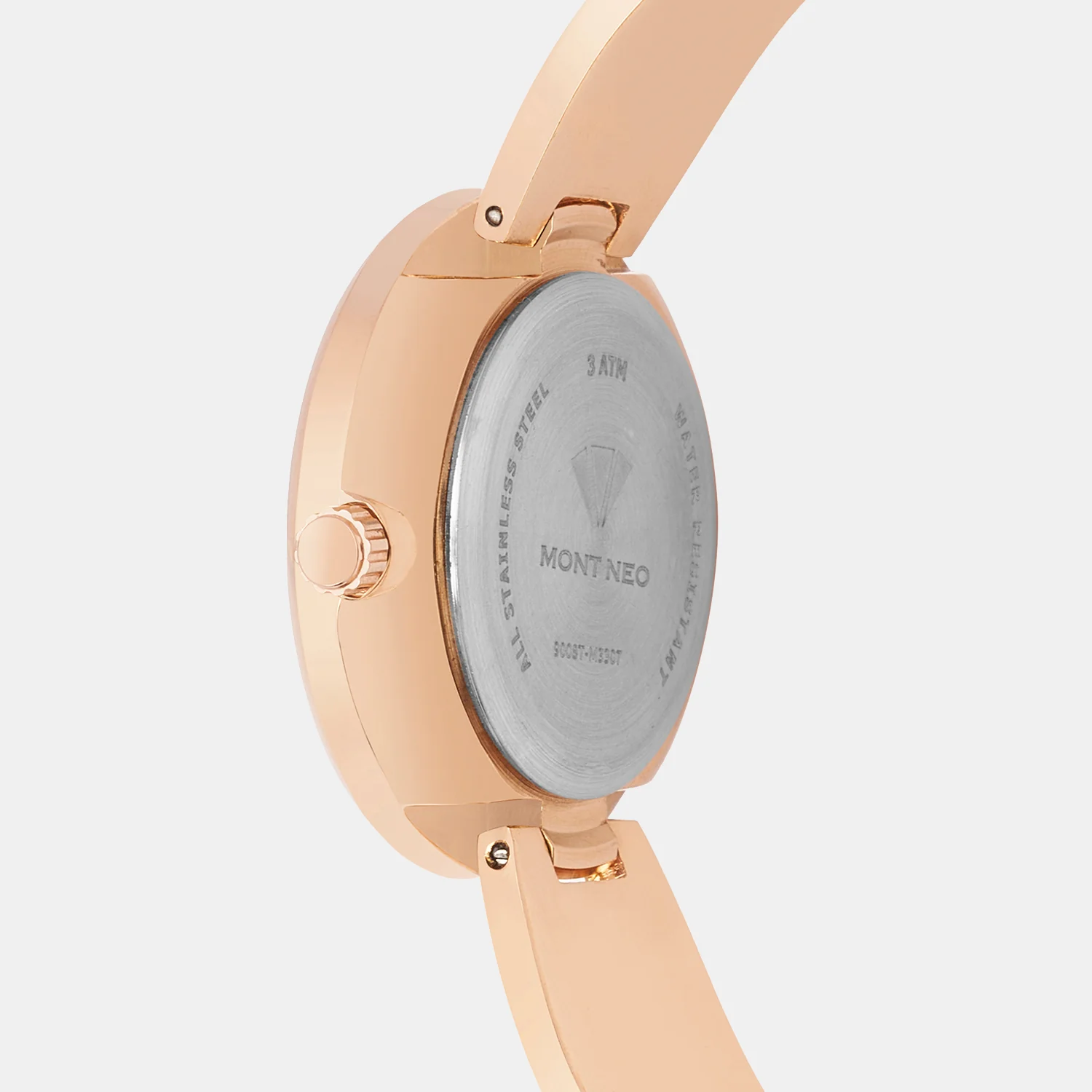 Women Quartz Rose Dial Analog Metal Watch 9008T-M3307 - Image 4