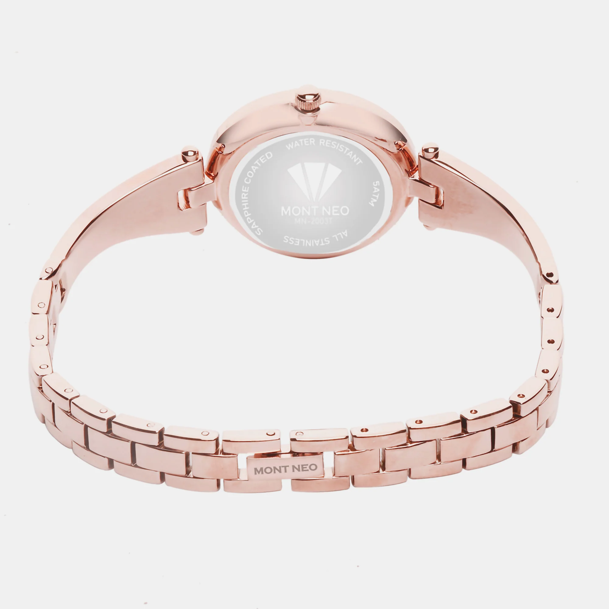 Women Quartz Rose Gold Dial Analog Stainless Steel Watch 2003T-M0307 - Image 3