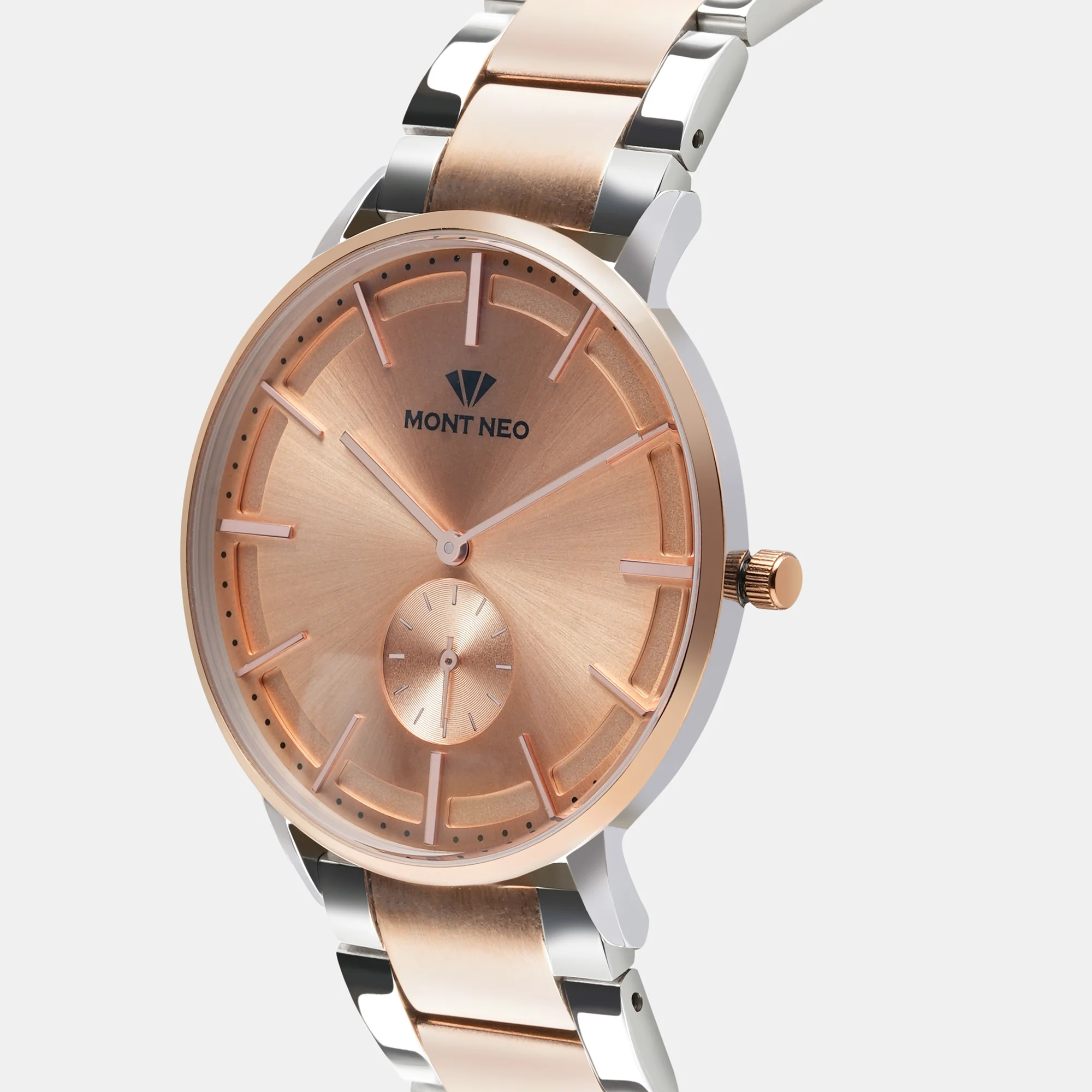 Women Quartz Rose Gold Dial Analog Stainless Steel Watch 7009E-M1307 - Image 3