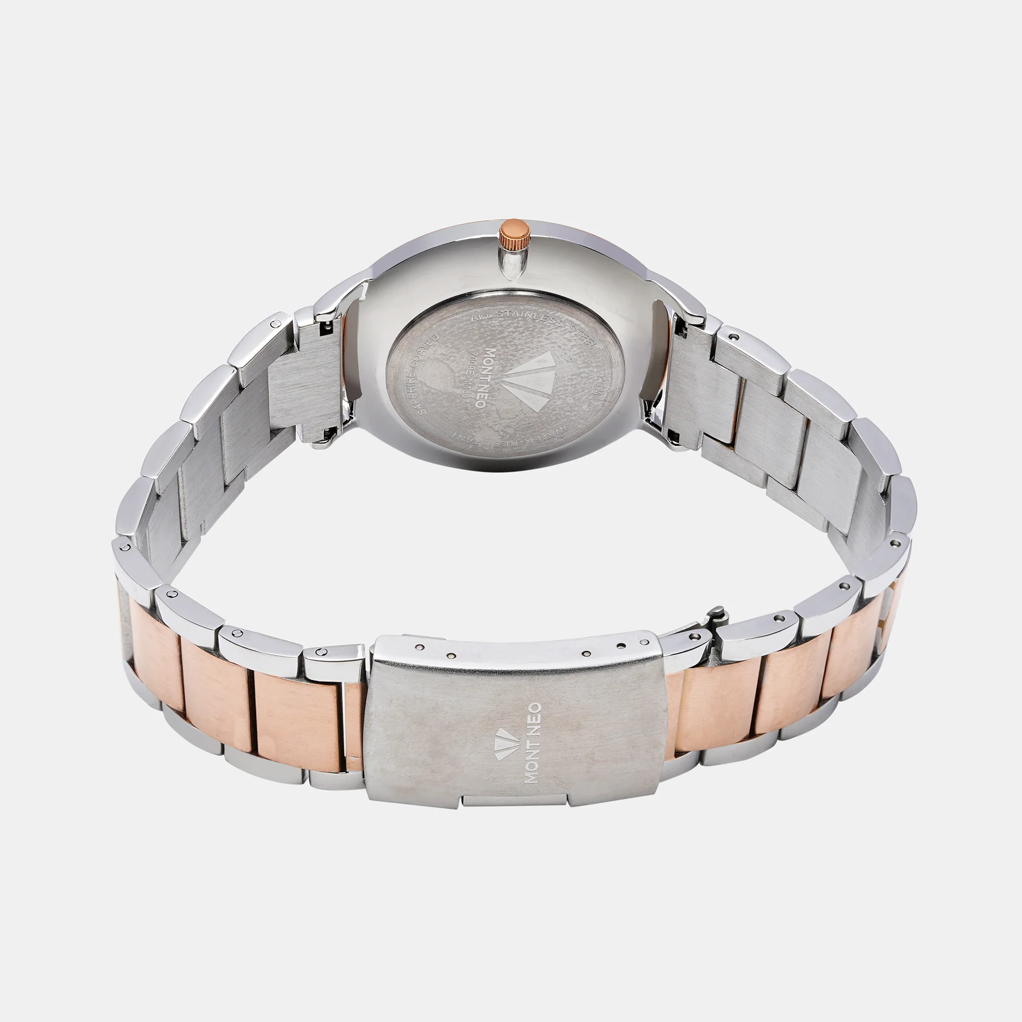Women Quartz Rose Gold Dial Analog Stainless Steel Watch 7009E-M1307 - Image 5