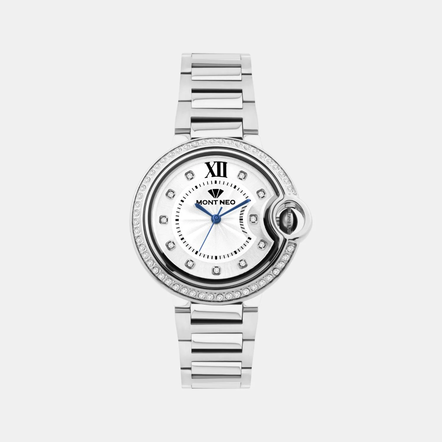Women Quartz Silver Dial Analog Metal Watch 4510B-M1103 - Image 2