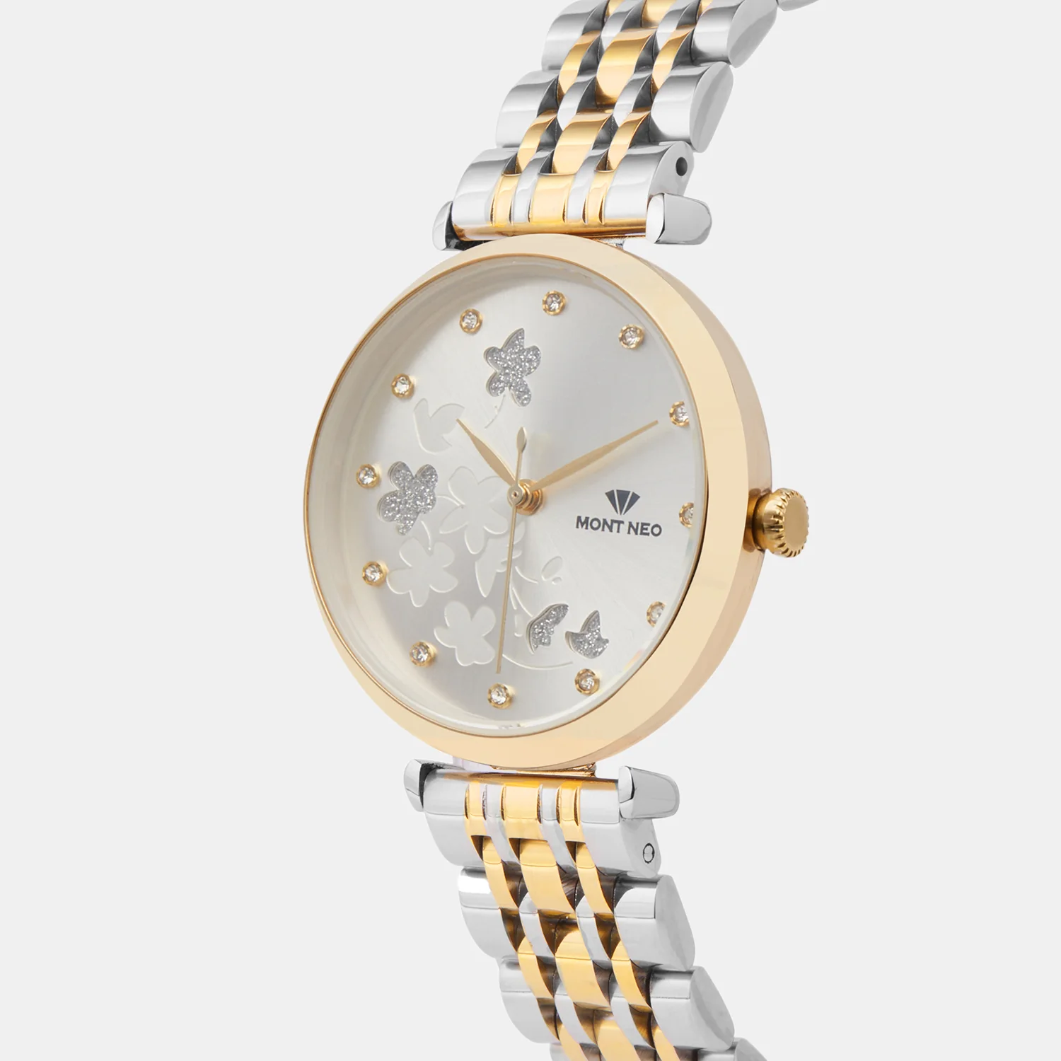Women Quartz Silver Dial Analog Metal Watch 7505T-M2203 - Image 2