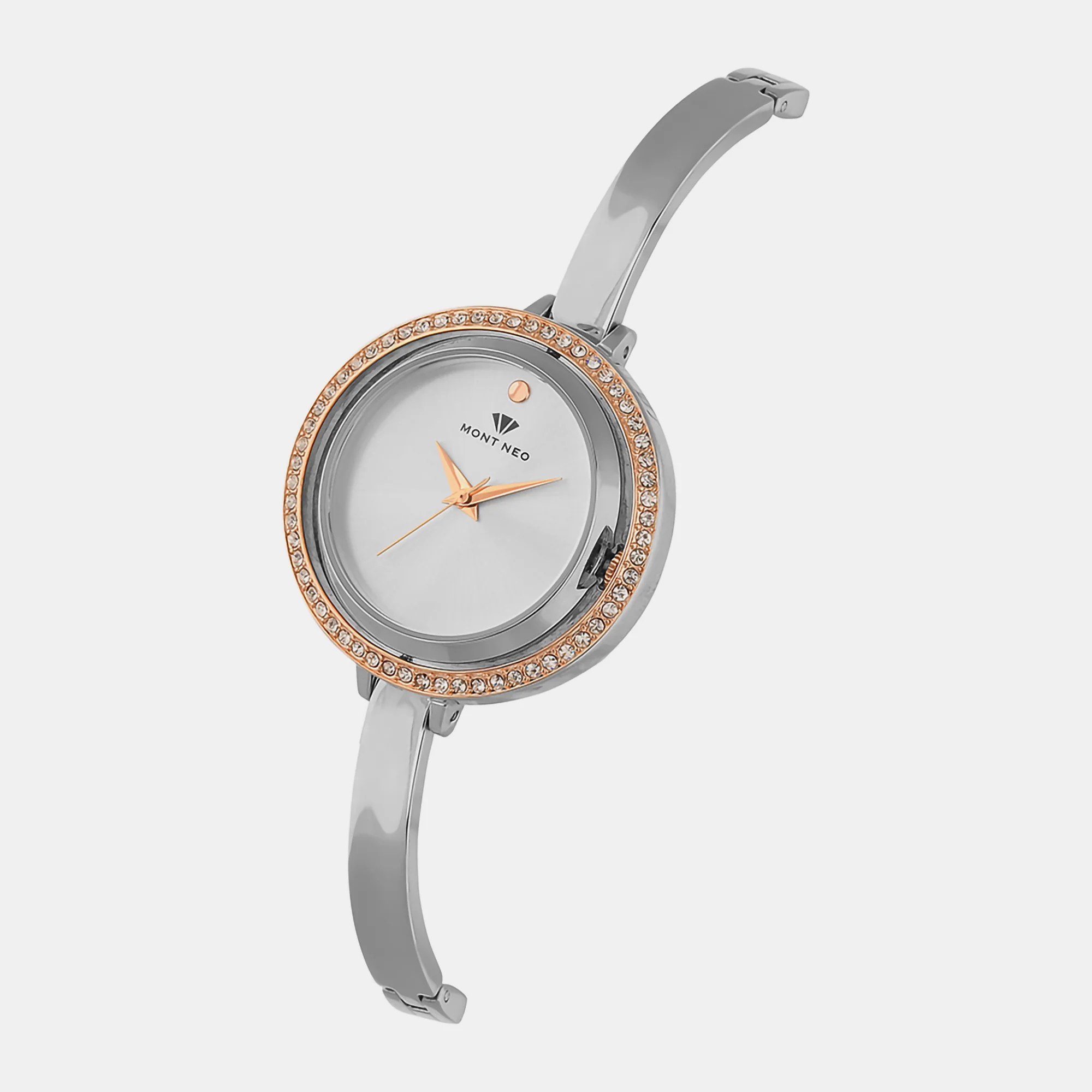 Women Quartz Silver Dial Analog Stainless Steel Watch 2012T-M1303 - Image 3