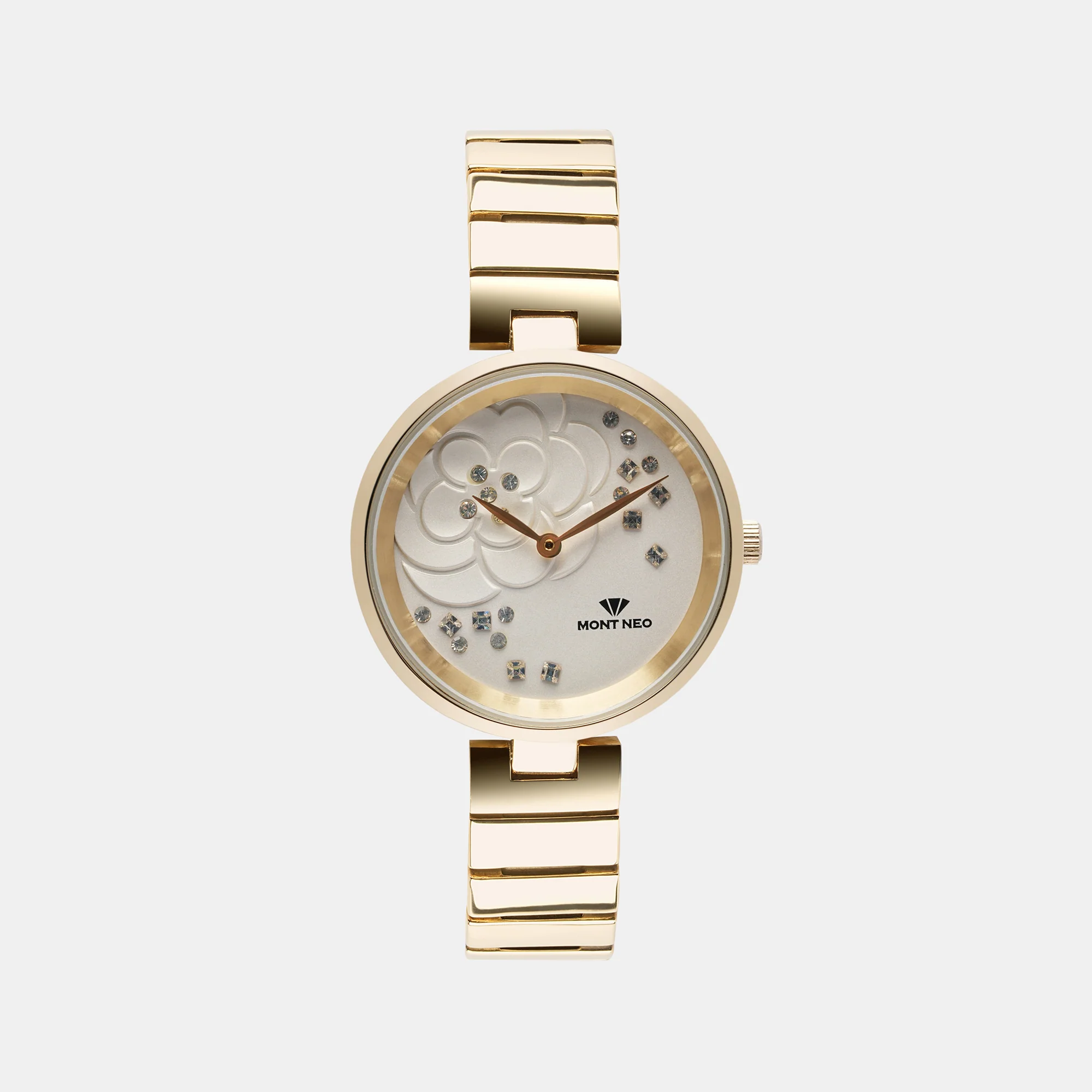 Women Quartz Silver Dial Analog Stainless Steel Watch 7504B-M2203 - Image 2