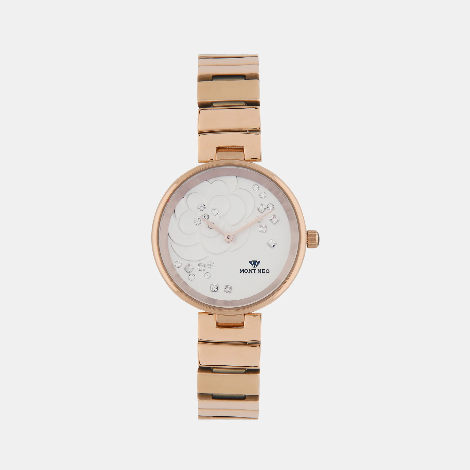 Women Quartz Silver Dial Analog Stainless Steel Watch 7504B-M3303 - Image 2