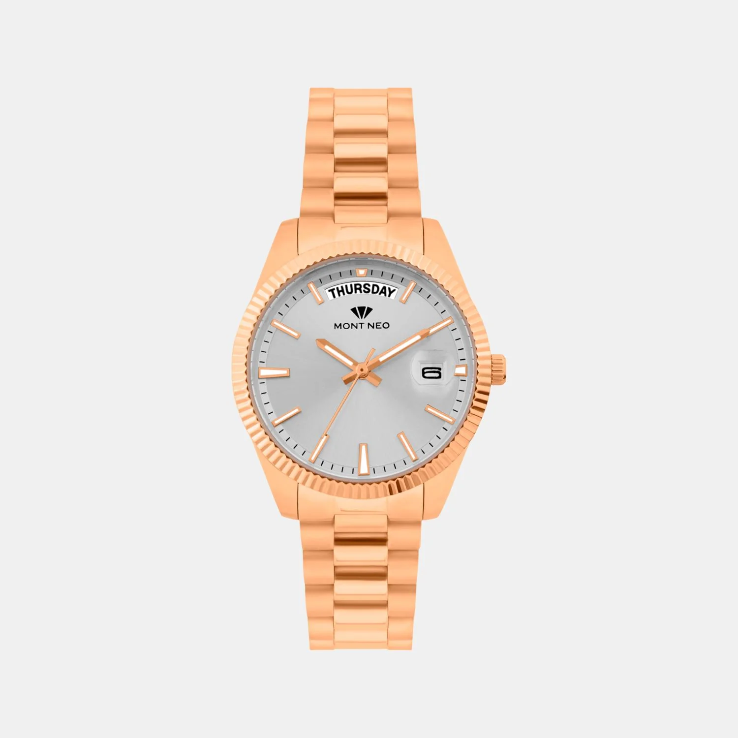 Women Quartz Silver Dial Analog Stainless Steel Watch L3505D-M3303 - Image 2