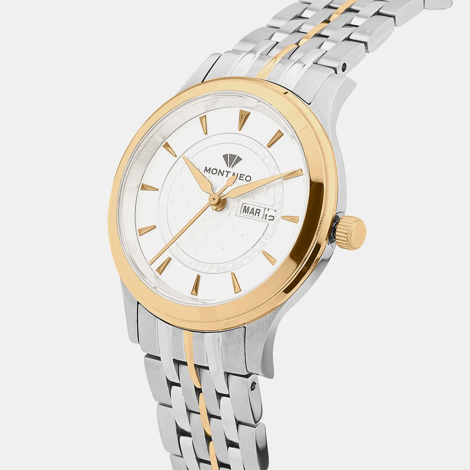 Women Quartz White Dial Analog Metal Watch L8500D-M1303 - Image 2