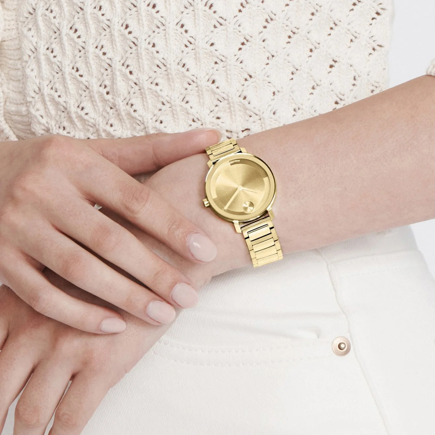 Bold Evolution 2.0 Women Quartz Gold Dial Analog Stainless Steel Watch 3601104 - Image 4