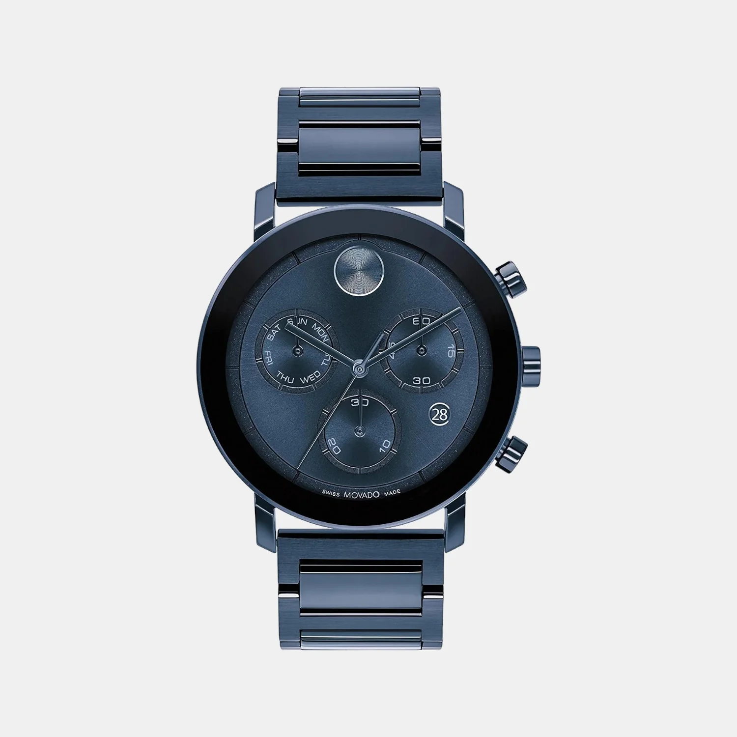 Bold Evolution Men Quartz Blue Dial Chronograph Stainless Steel Watch 3600812