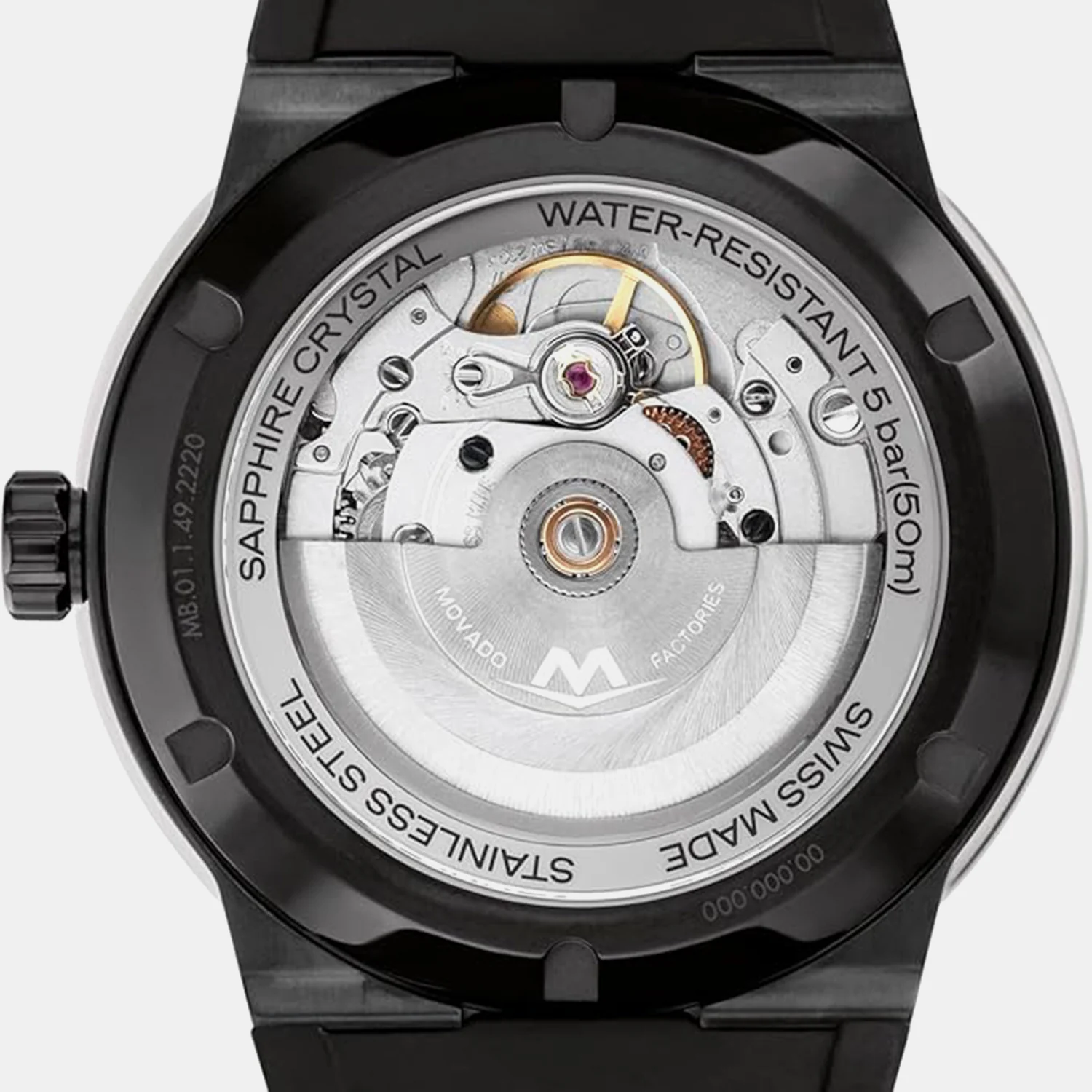 BOLD Fusion Men Automatic Black Dial Analog Rubber Watch 3601303 - Image 3