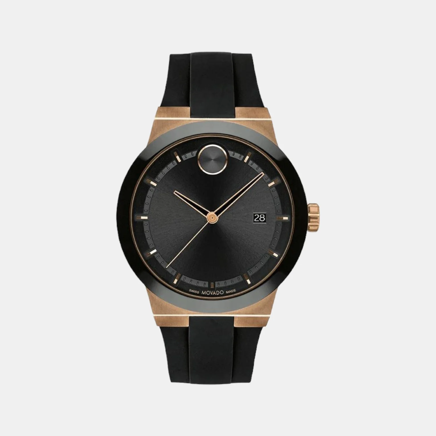 Bold Fusion Men Quartz Black Dial Analog Silicone Watch 3600851