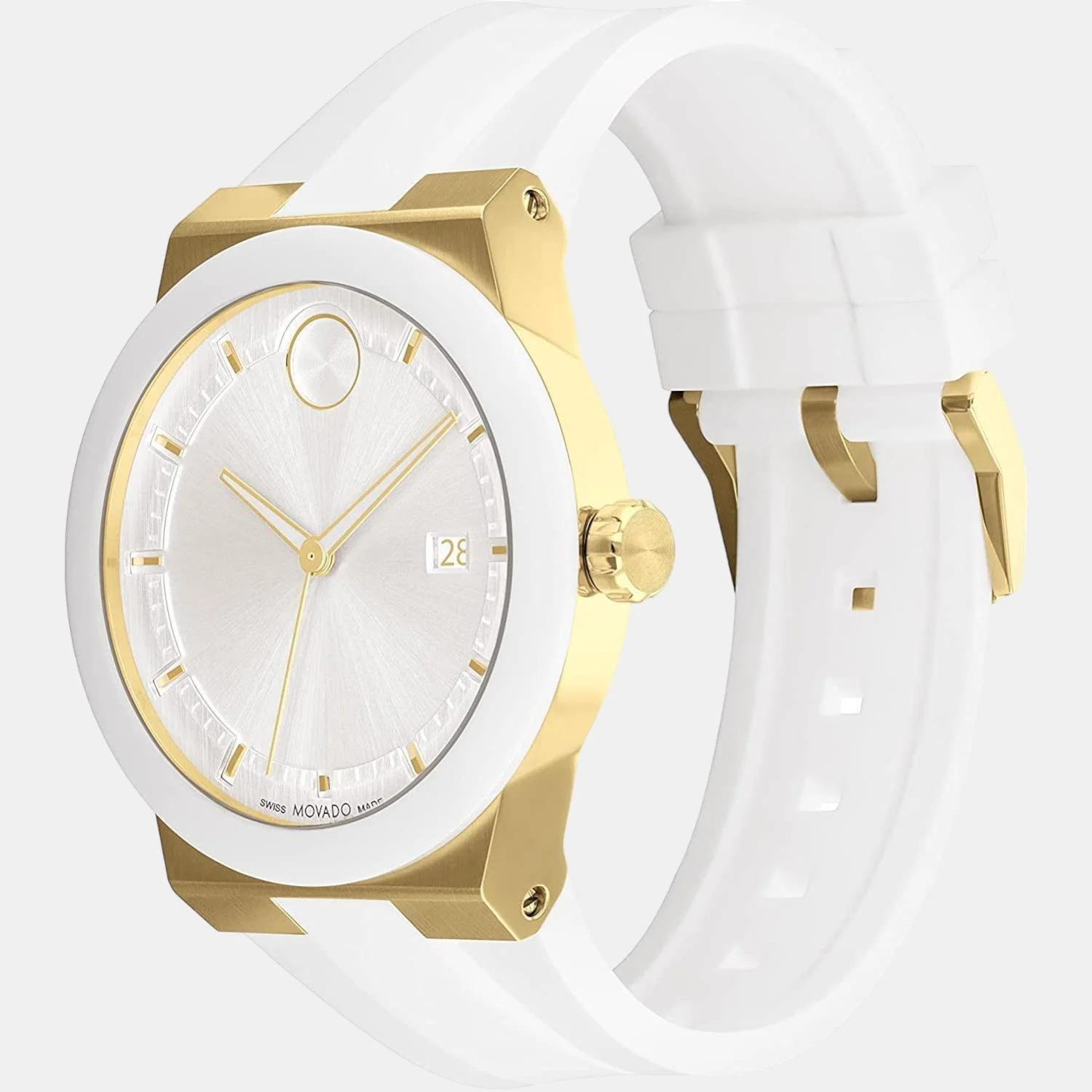 Bold Fusion Women Quartz White Dial Analog Silicone Watch 3600899 - Image 2