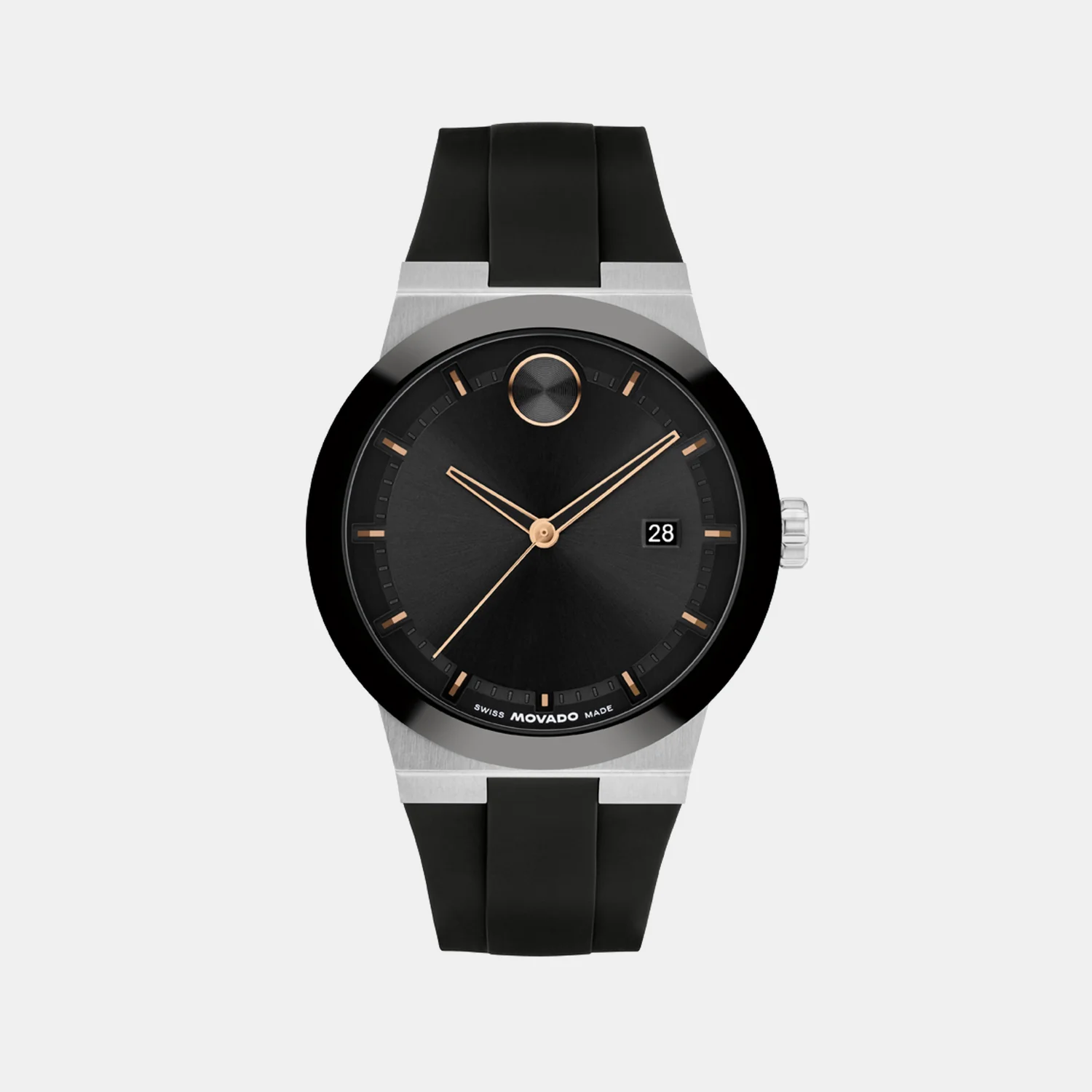 Bold Men Quartz Black Dial Analog Silicone Watch 3601079 - Image 2