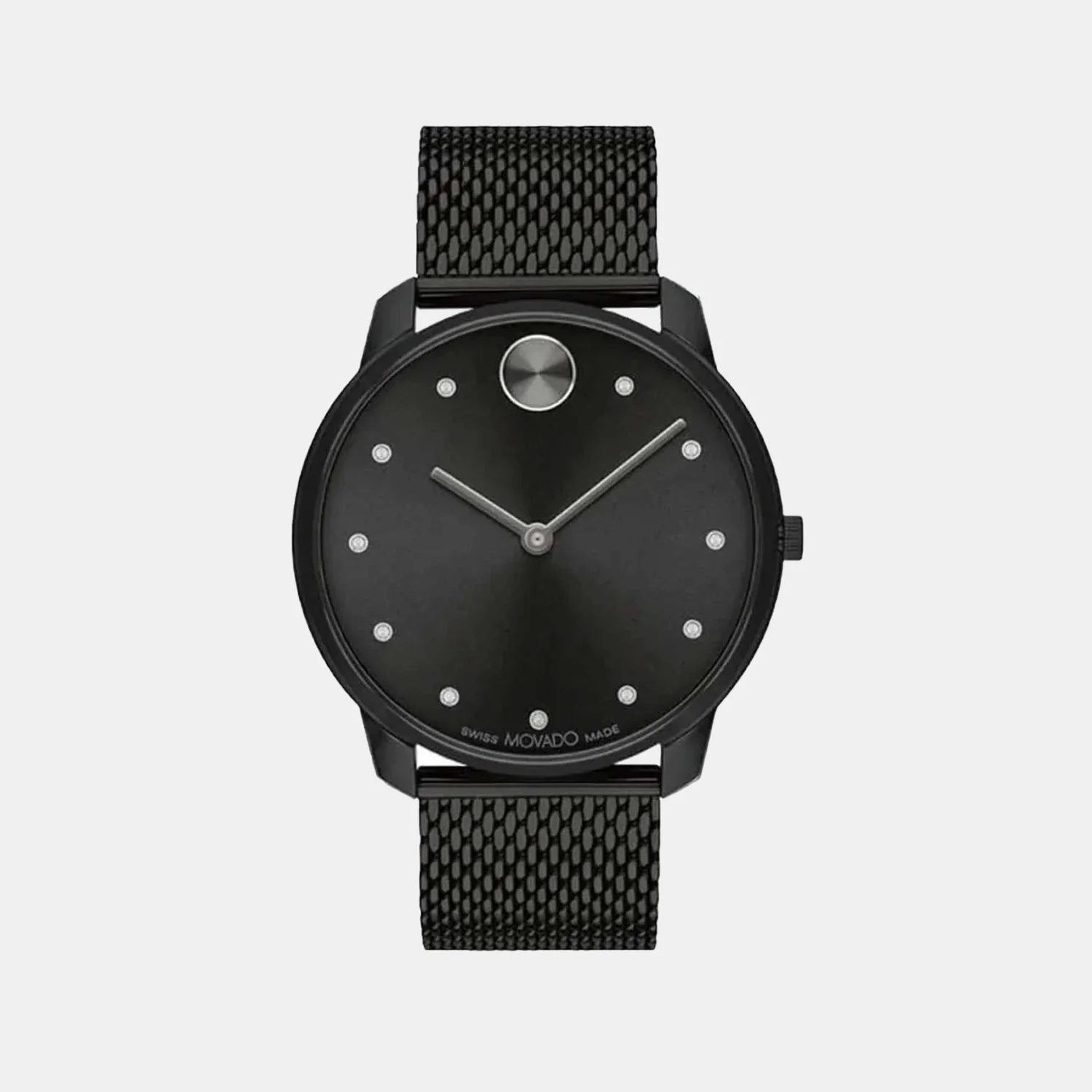 Bold Men Quartz Black Dial Analog Steel Watch 3600904