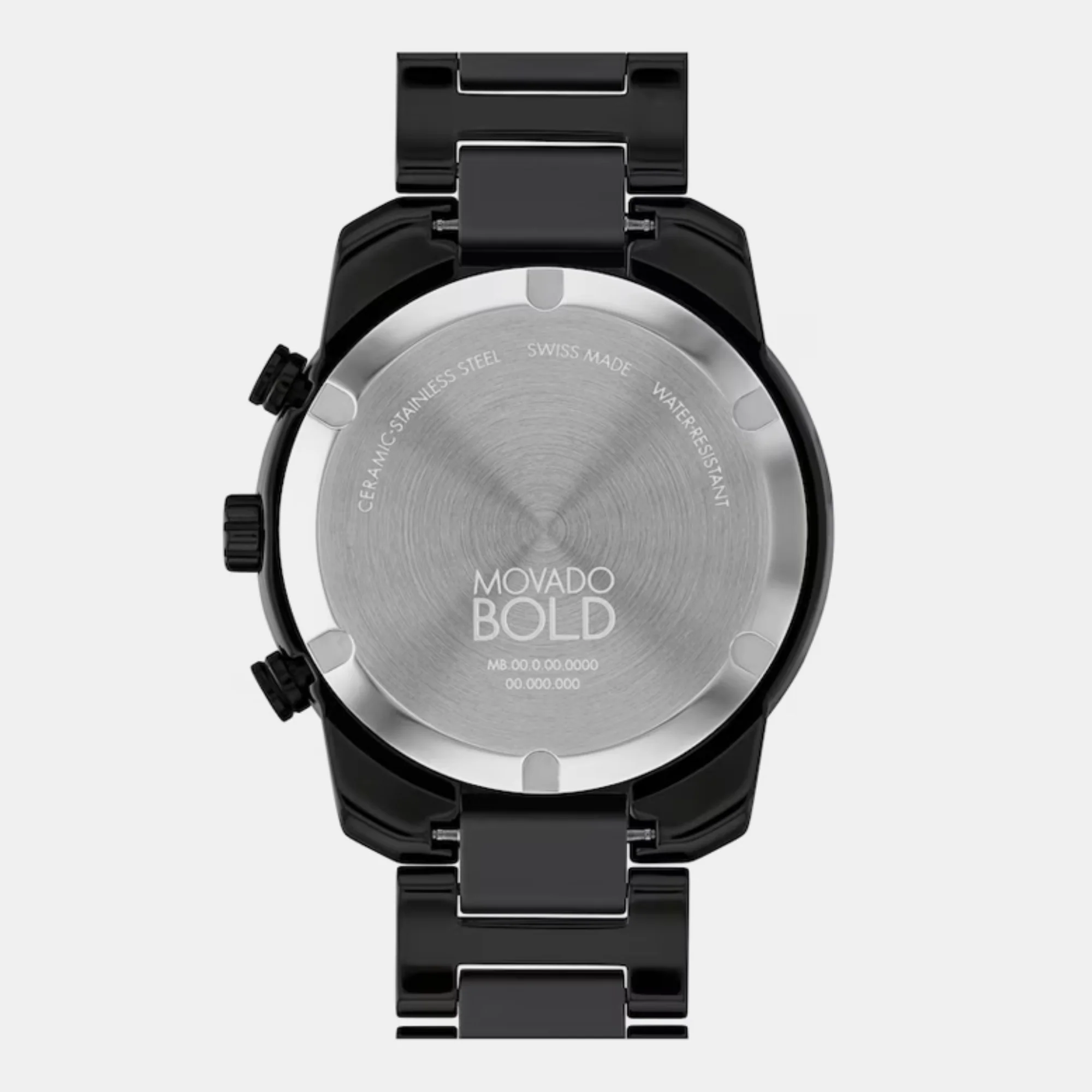 Bold Men Quartz Black Dial Chronograph Ceramic Watch 3601103 - Image 4