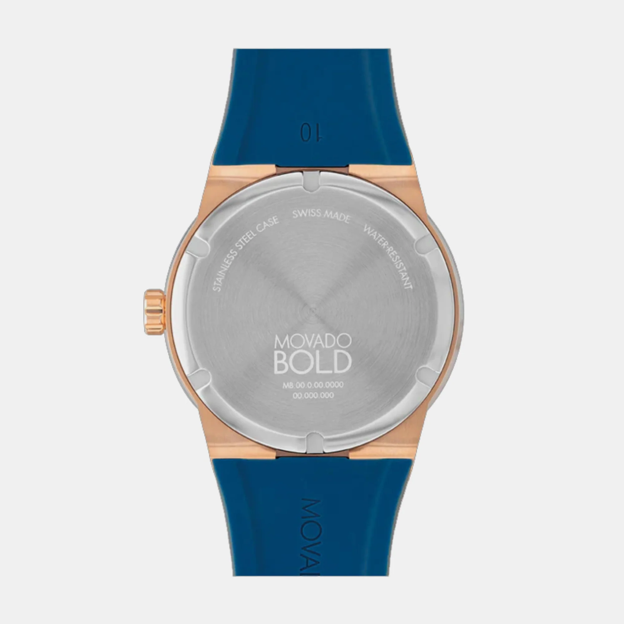 Bold Fusion Men Quartz Blue Dial Analog Silicone Watch 3601140 - Image 4