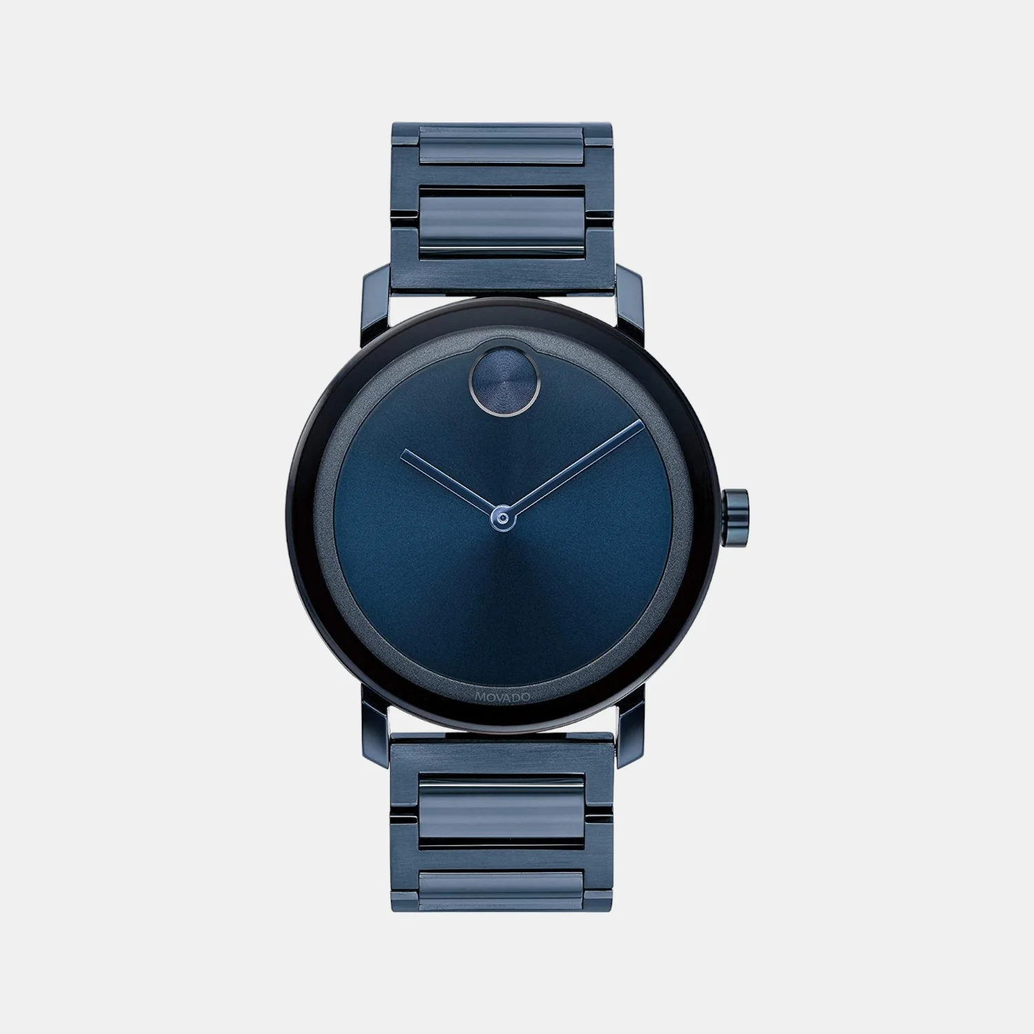 Bold Men Quartz Blue Dial Analog Stainless Steel Watch 3600510