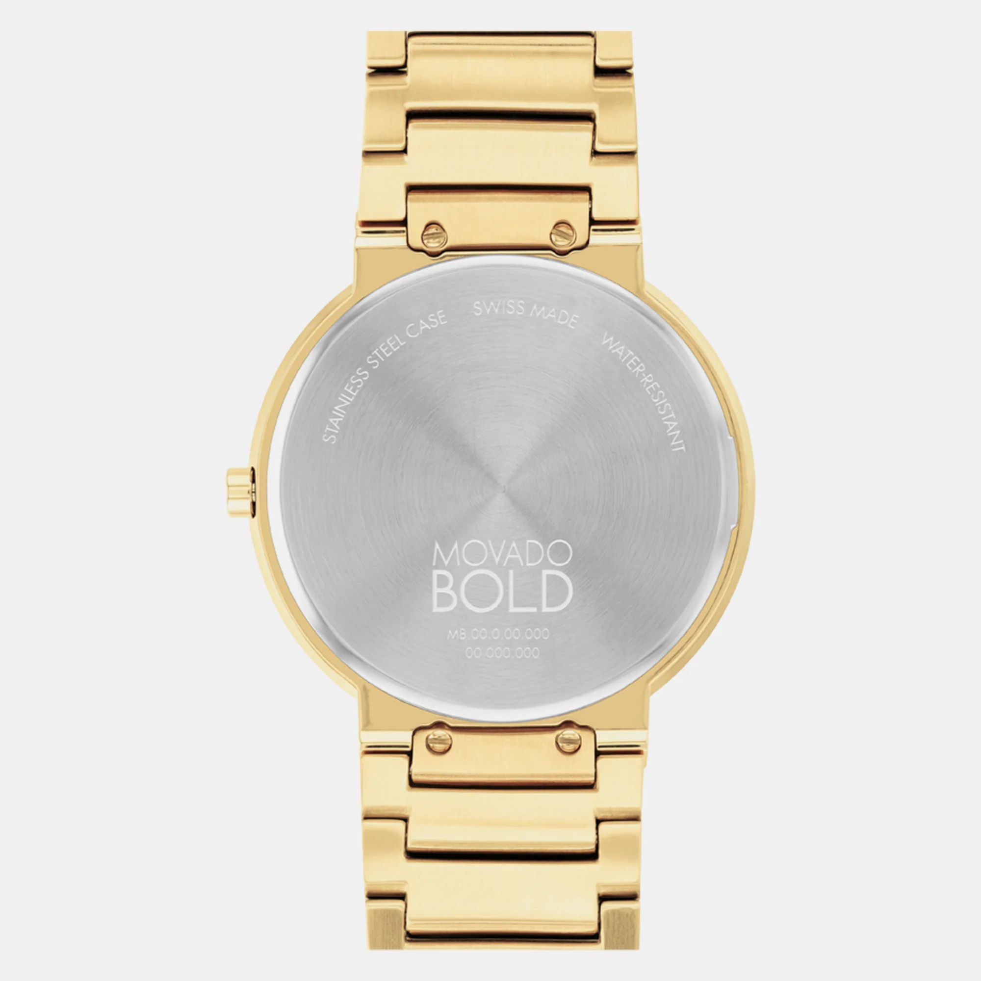 Bold Men Quartz Gold Dial Analog Stainless Steel Watch 3601081 - Image 4