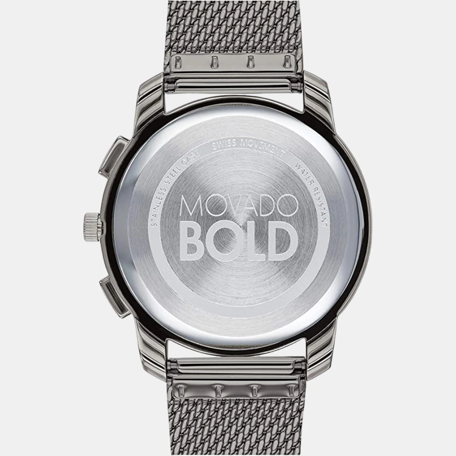 Bold Men Quartz Grey Dial Chronograph Stainless Steel Watch 3600635 - Image 3