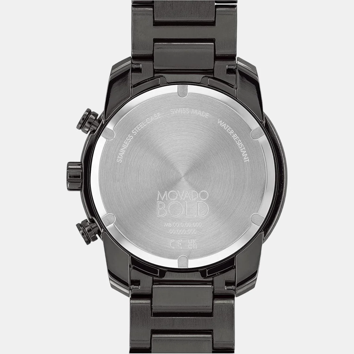 Bold Men Quartz Grey Dial Chronograph Stainless Steel Watch 3600743 - Image 3