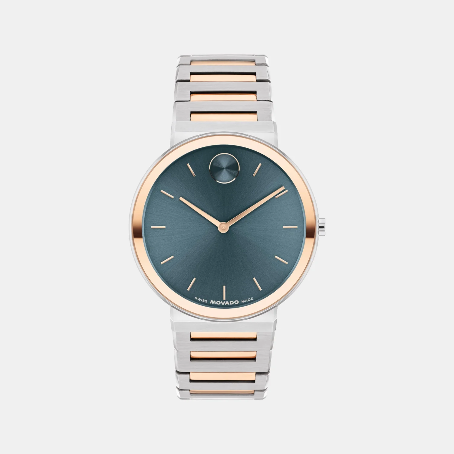 Bold Men Quartz Teal Dial Analog Stainless Steel Watch 3601268 - Image 2