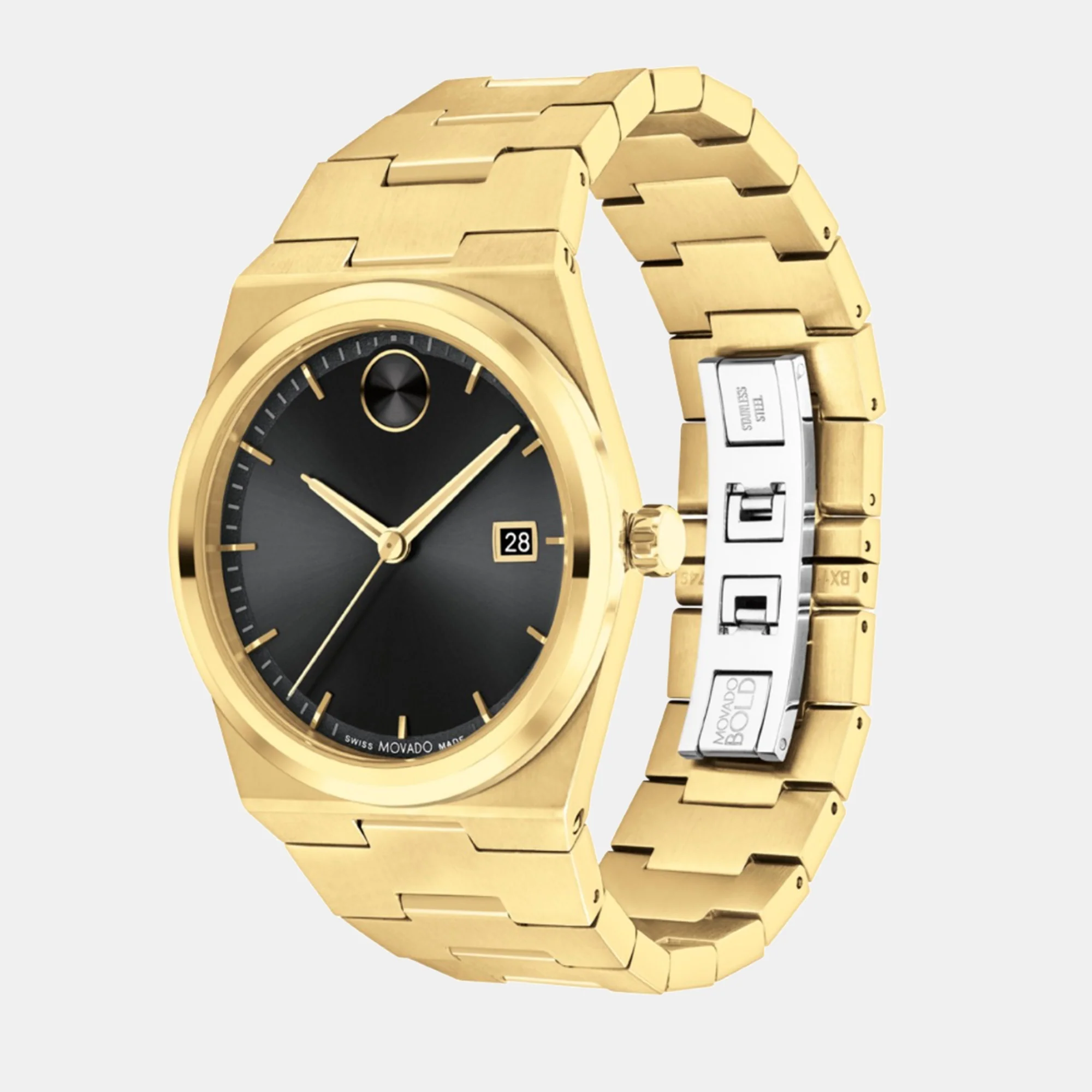 Bold Quest Men Quartz Black Dial Analog Stainless Steel Watch 3601223 - Image 3