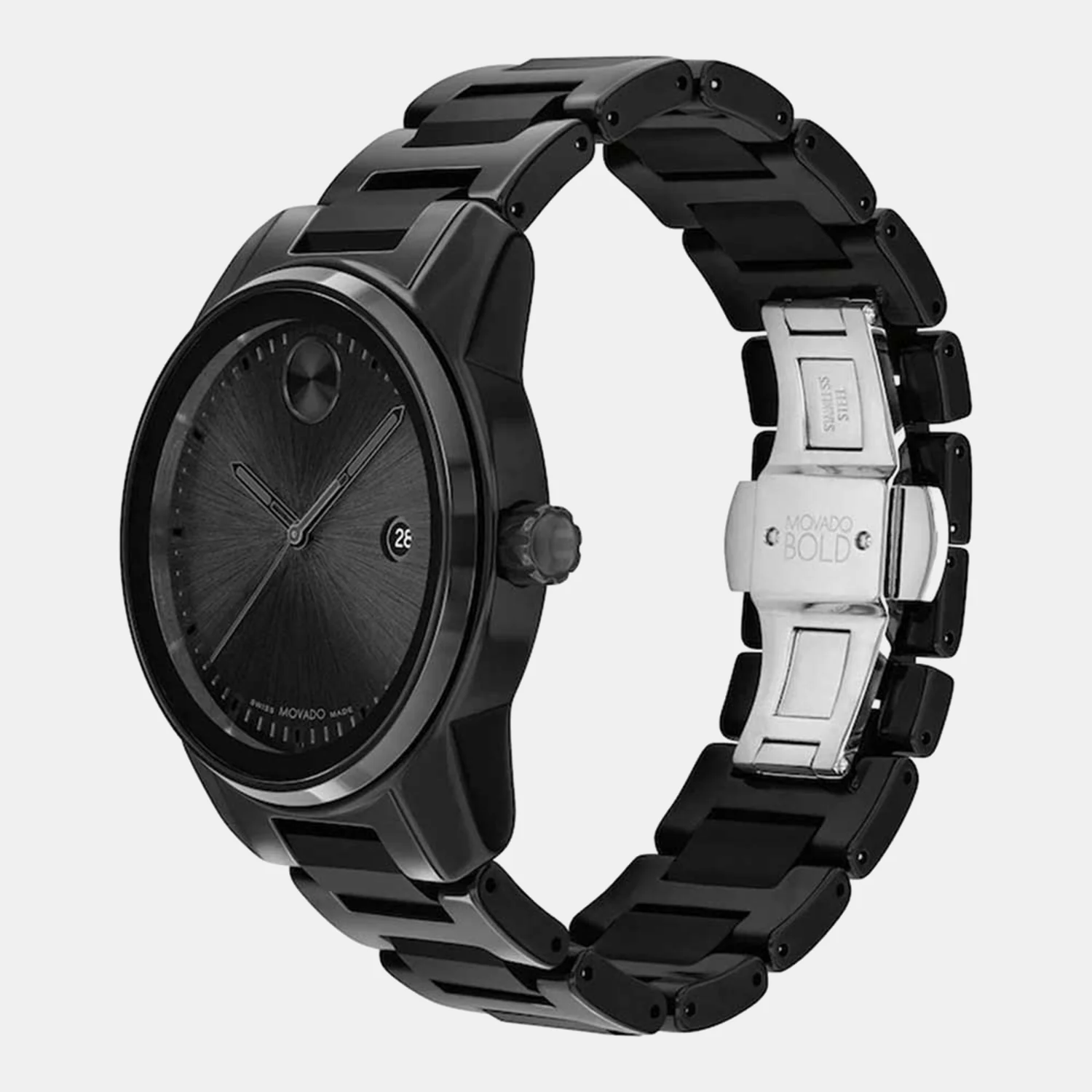 Bold Verso Men Quartz Black Dial Analog Stainless Steel Watch 3600863 - Image 2