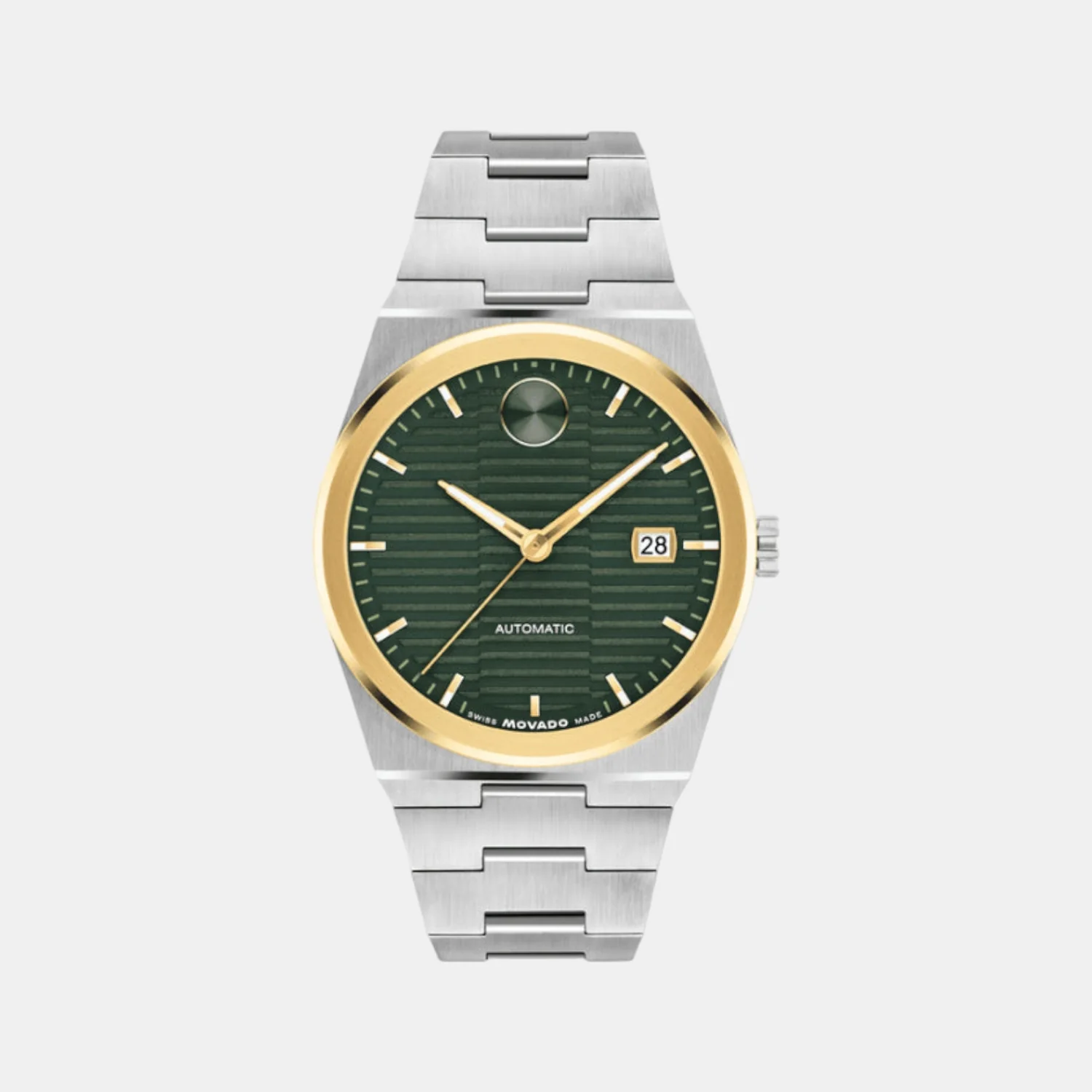 Bold Women Automatic Green Dial Analog Stainless Steel Watch 3600942