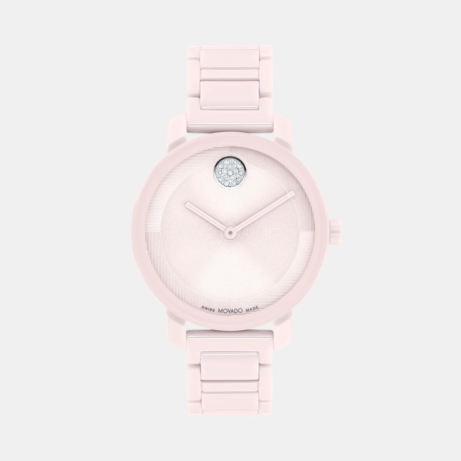 Bold Women Quartz Pink Dial Analog Stainless Steel Watch 3601234