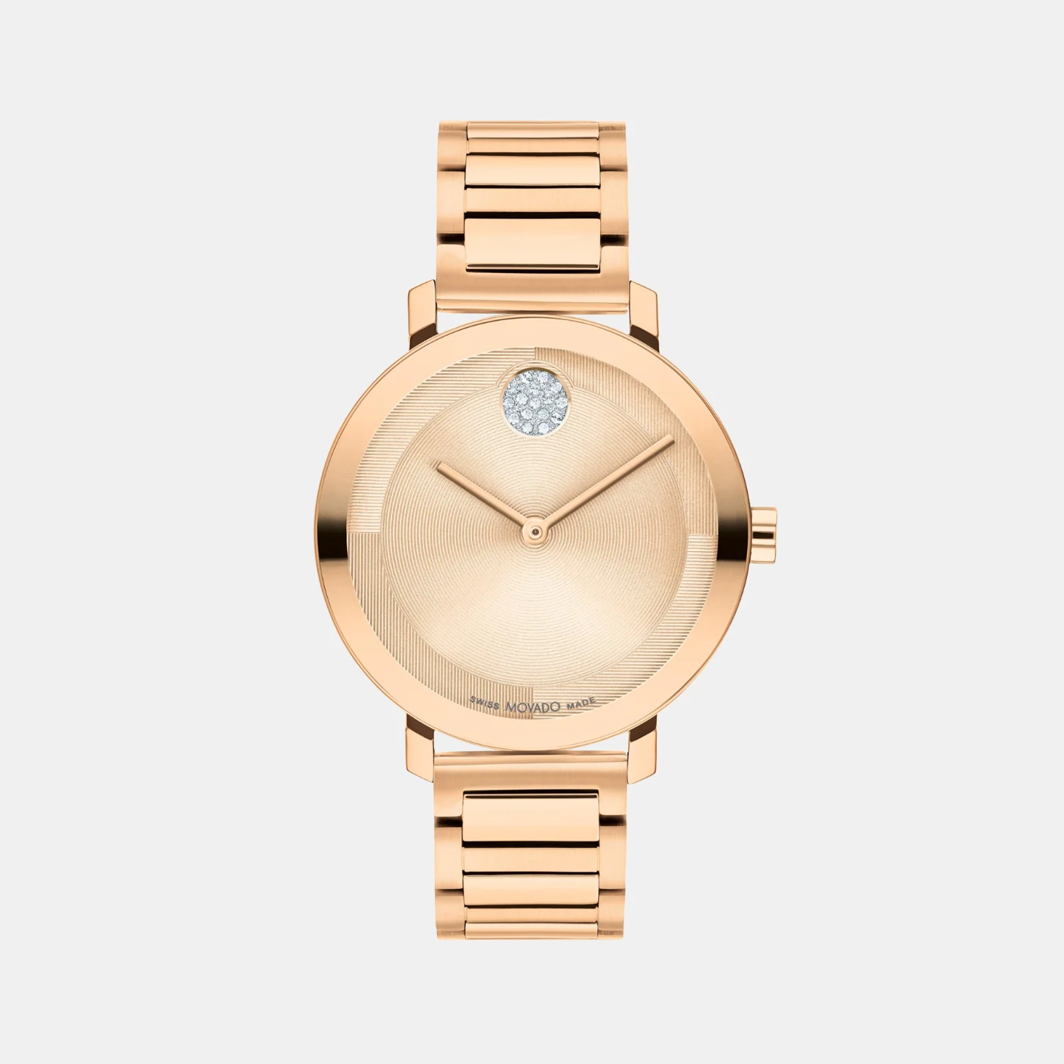 Bold Women Quartz Rose Gold Dial Analog Stainless Steel Watch 3601143