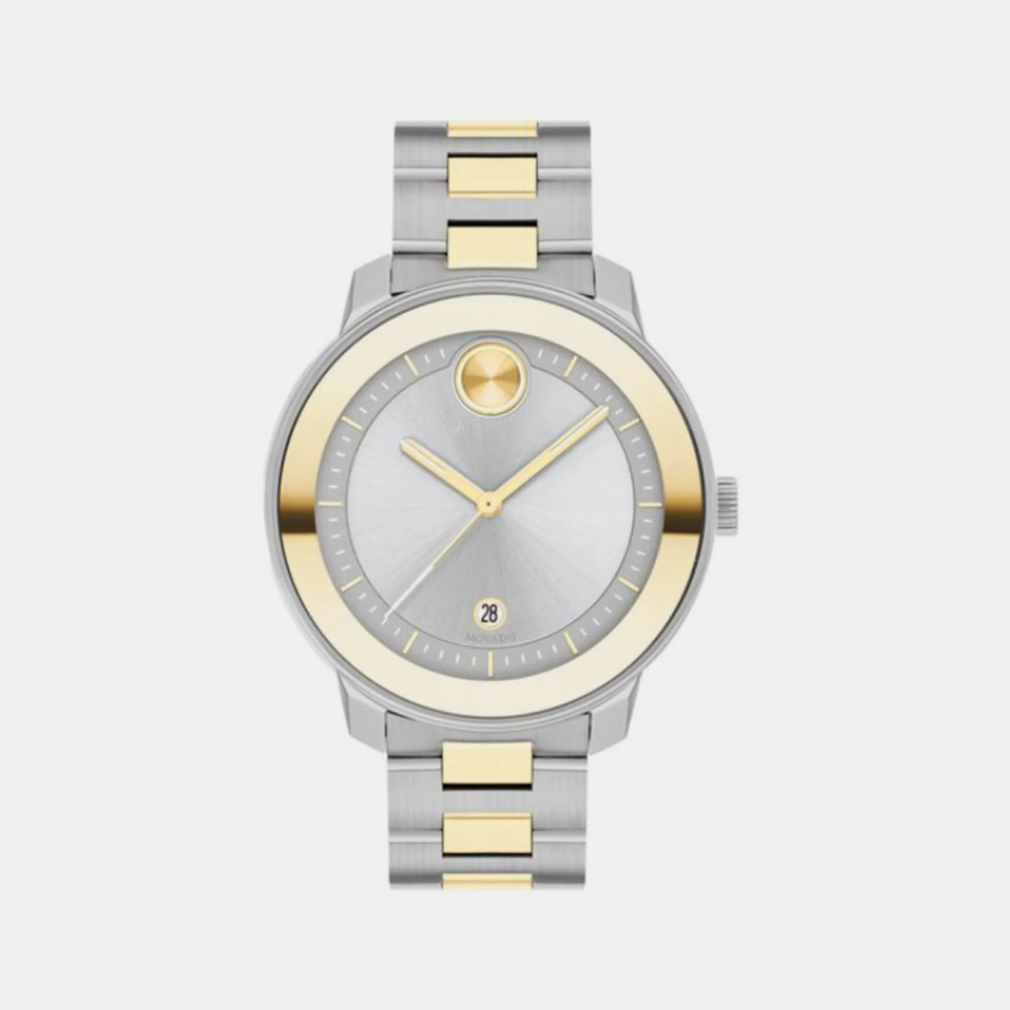 Bold Women Quartz Silver Dial Analog Stainless Steel Watch 3600749