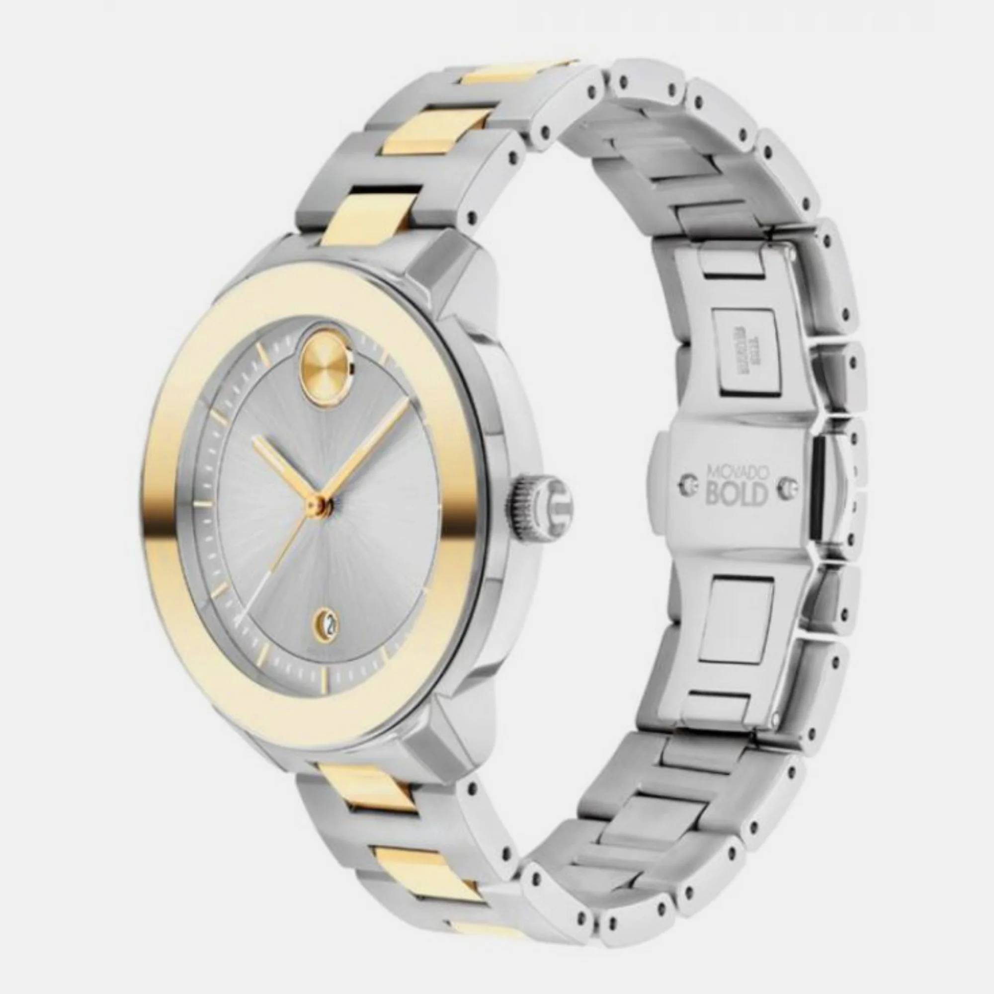 Bold Women Quartz Silver Dial Analog Stainless Steel Watch 3600749 - Image 3