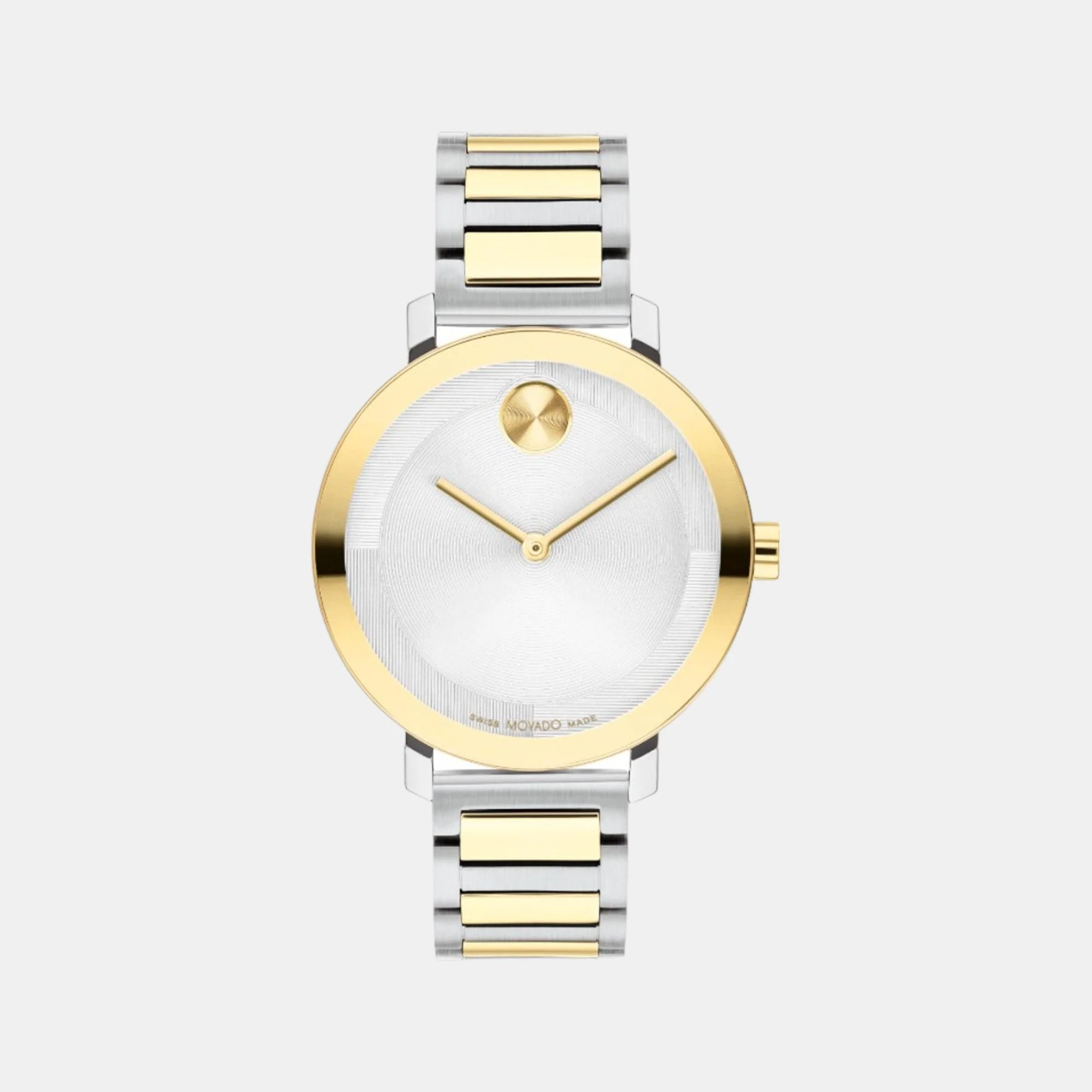 Bold Women Quartz Silver Dial Analog Stainless Steel Watch 3601105