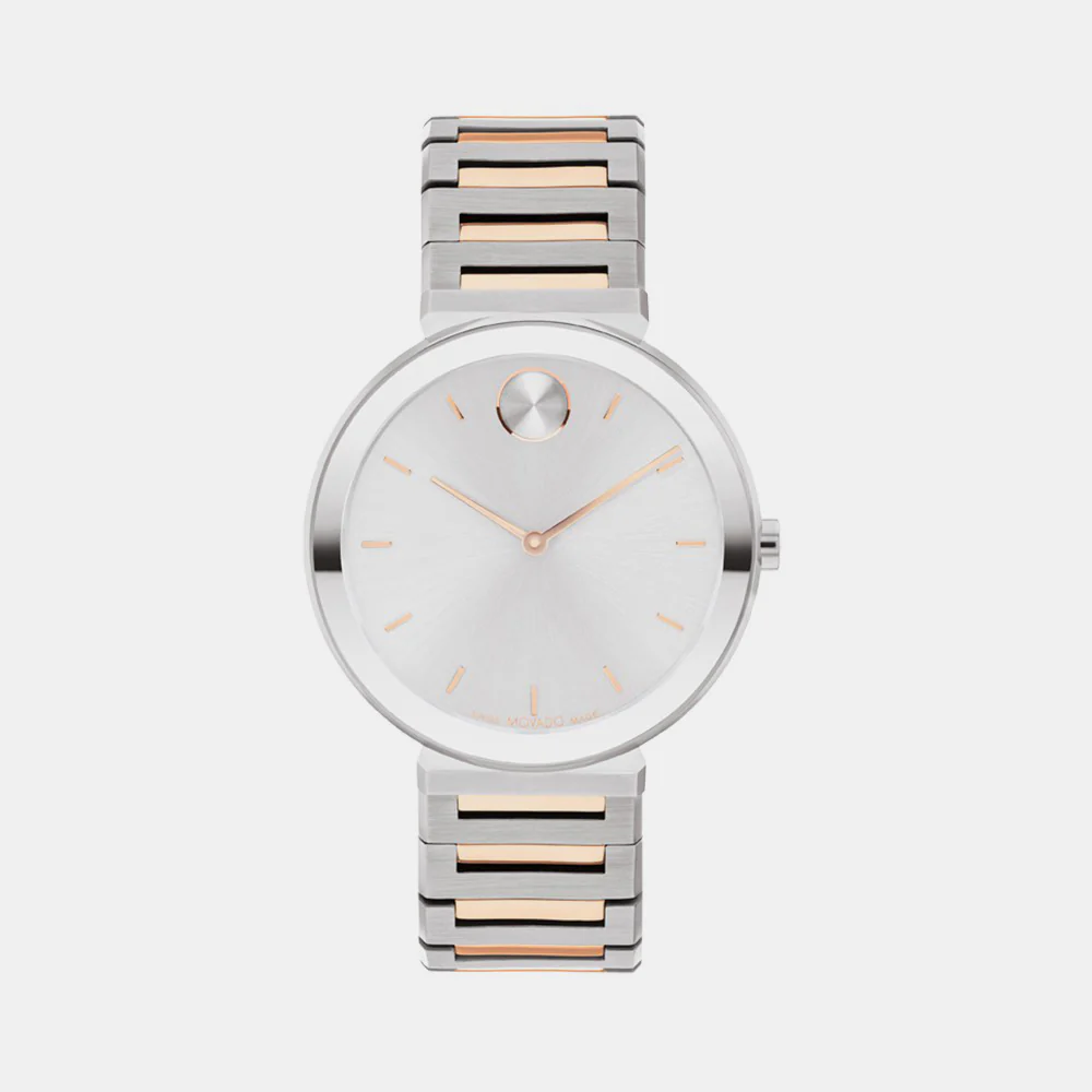 Bold Women Quartz Silver Dial Analog Stainless Steel Watch 3601146 - Image 2