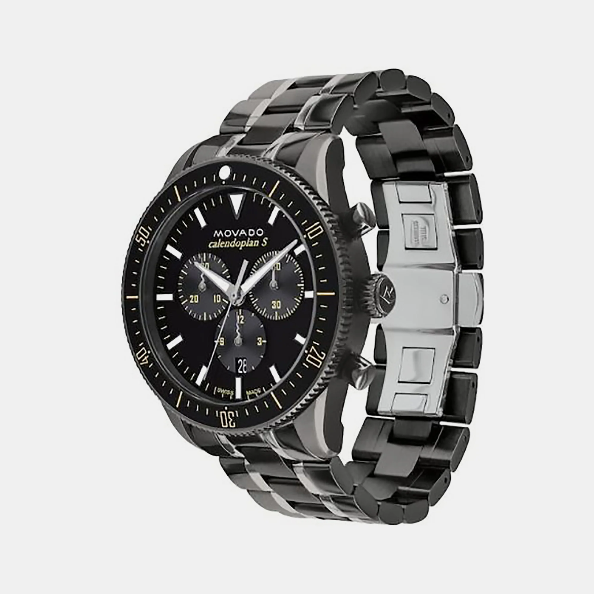 Calendoplan S Heritage Men Quartz Black Dial Chronograph Stainless Steel Watch 3650125 - Image 3