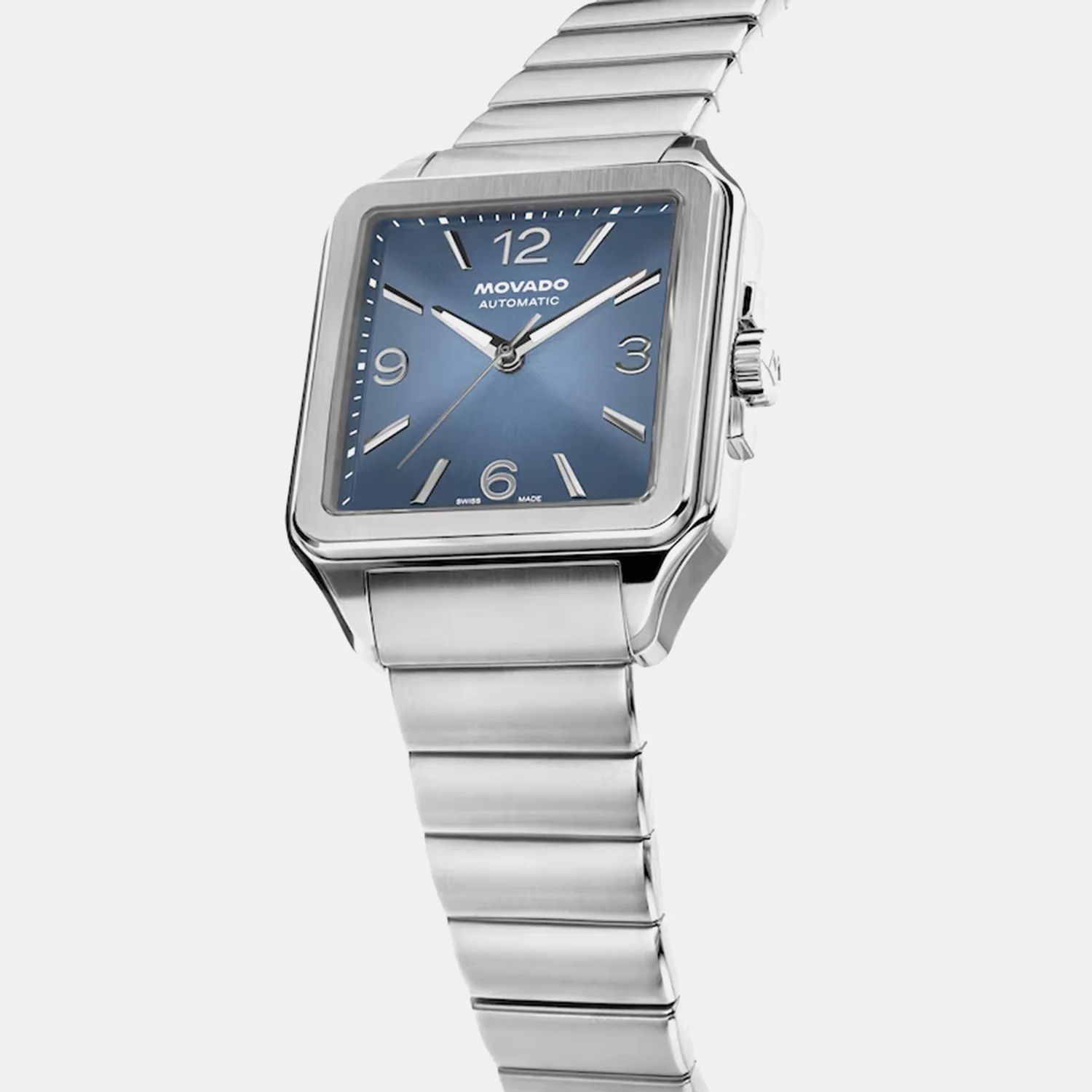 Men Quartz Blue Dial Analog Stainless Steel Watch 3650256 - Image 2