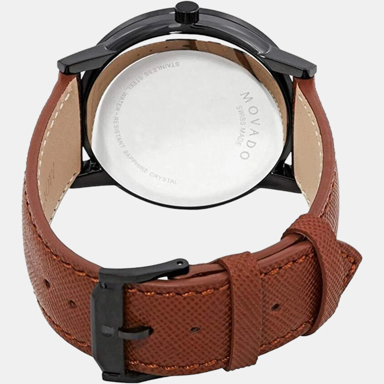 Museum Classic Men Quartz Black Dial Analog Leather Watch 607198 - Image 3