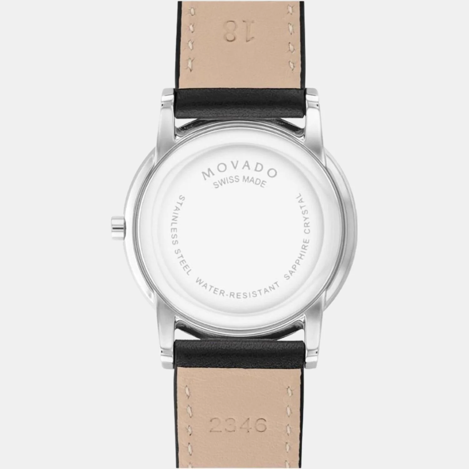 Museum Men Quartz Black Dial Analog Leather Watch 607583 - Image 3