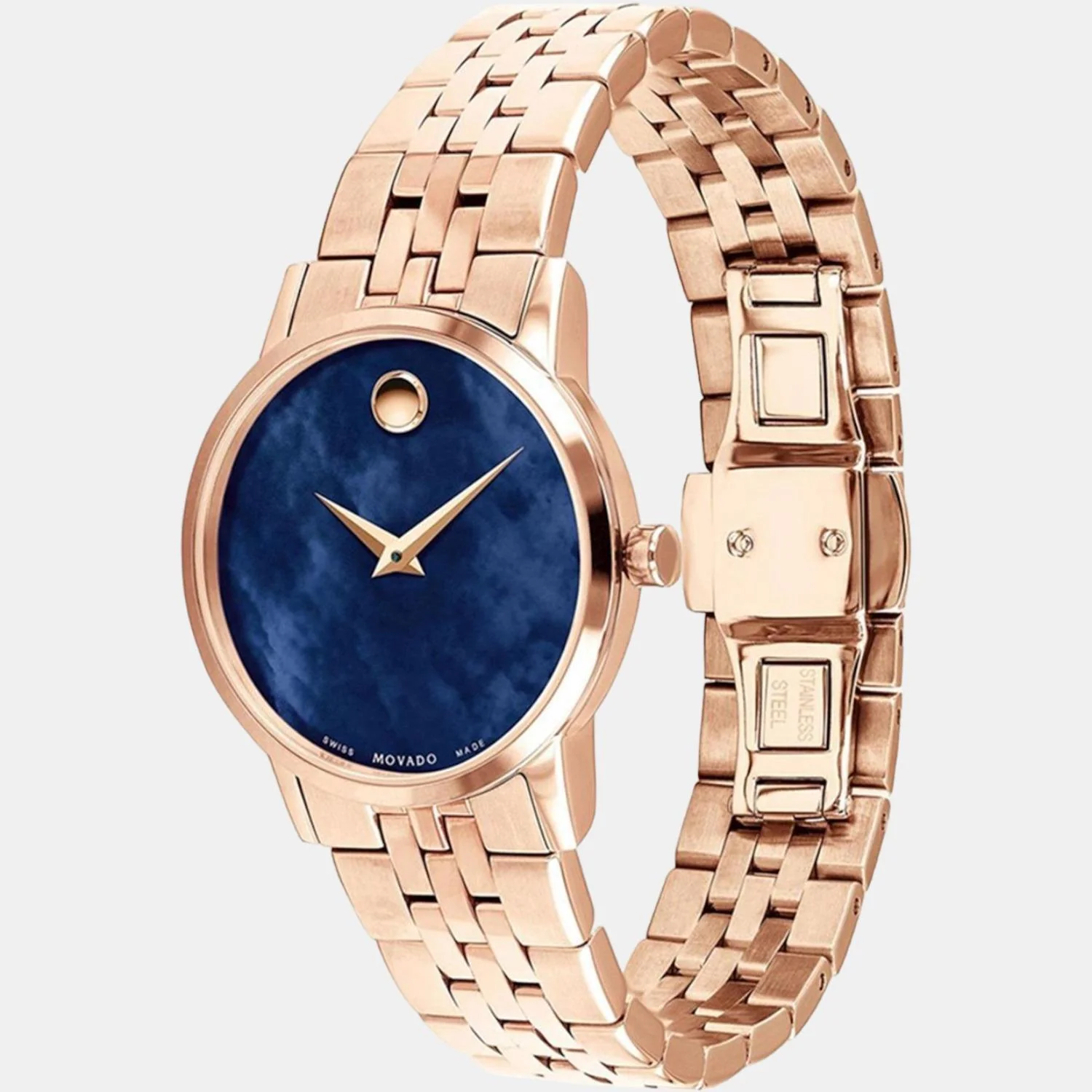 Museum Classic Women Quartz Mother Of Pearl Dial Analog Stainless Steel Watch 607354 - Image 4